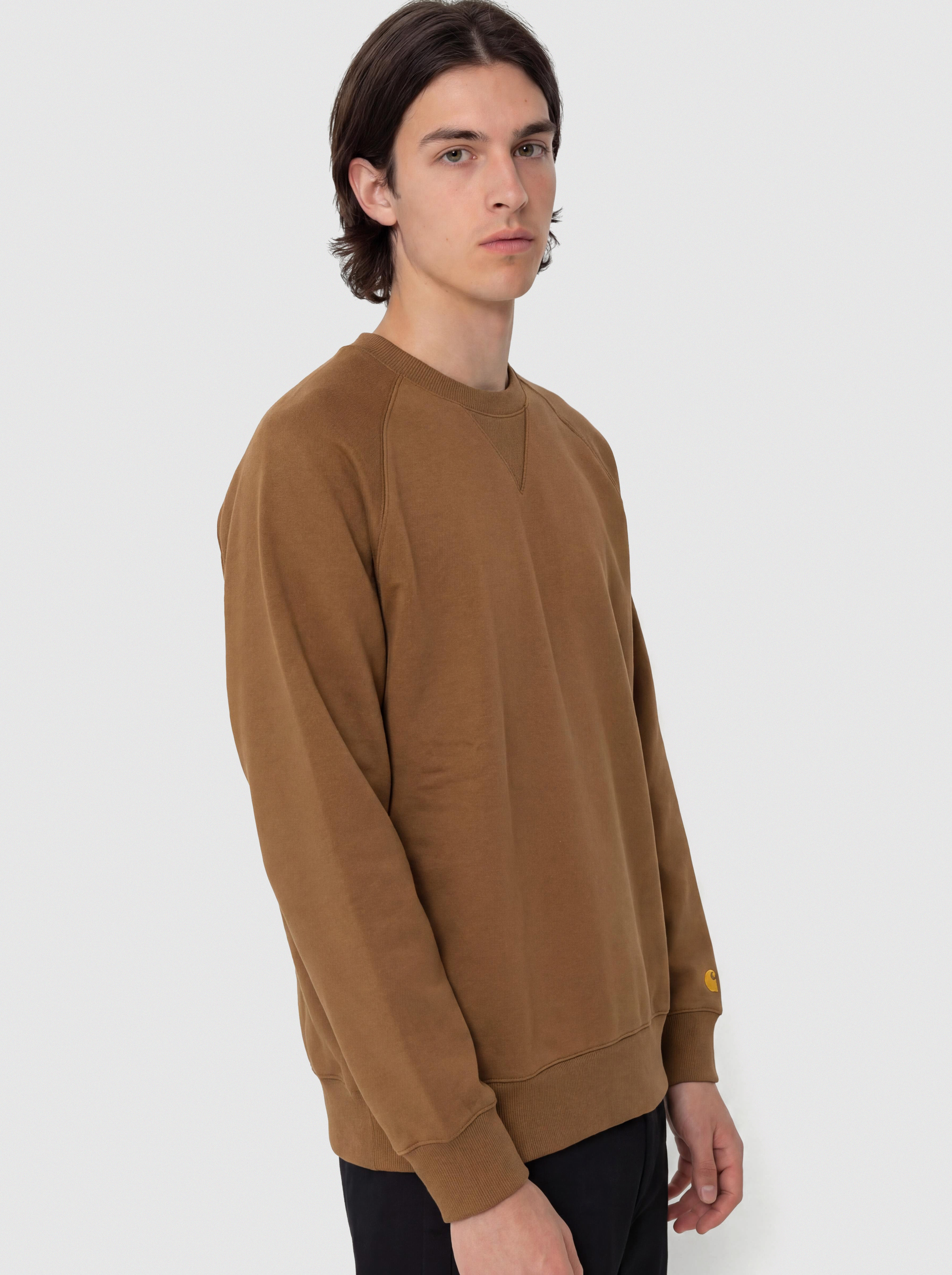 Carhartt WIP Sweatshirt Chase (hamilton brown/gold)