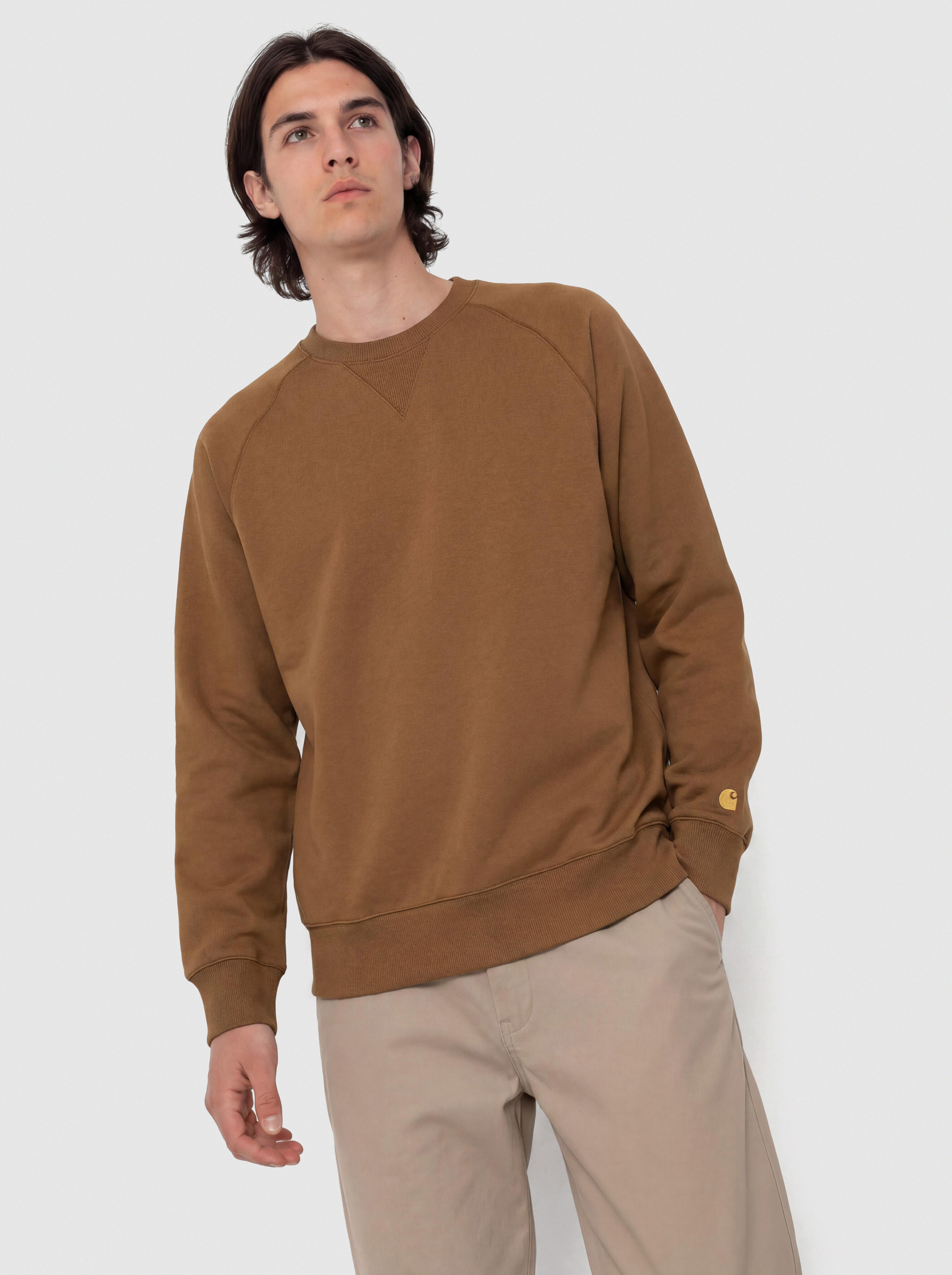 Carhartt WIP Sweatshirt Chase (hamilton brown/gold)