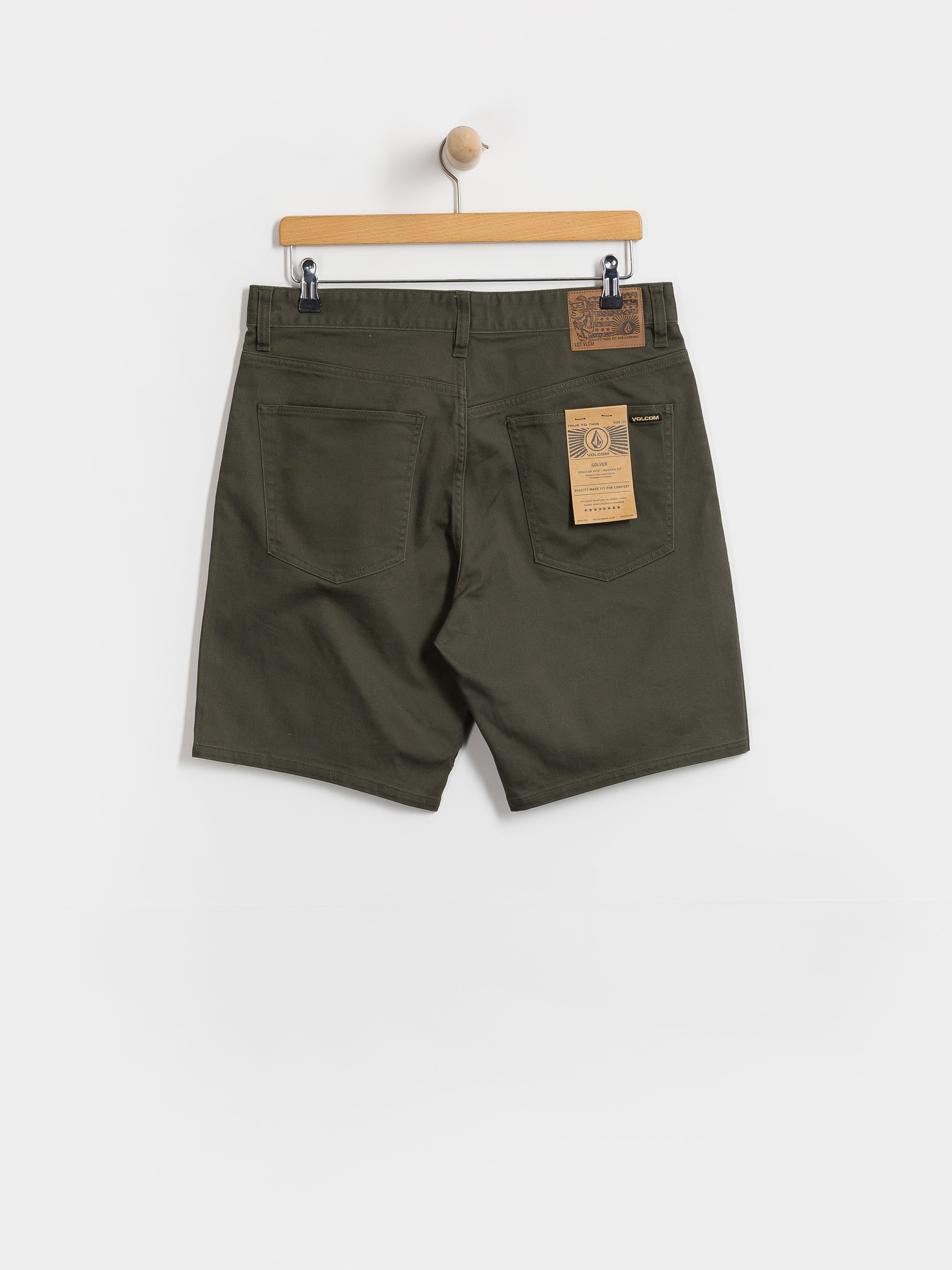 Volcom Solver 5 Pocket Twill 19 Shorts (squadron green)