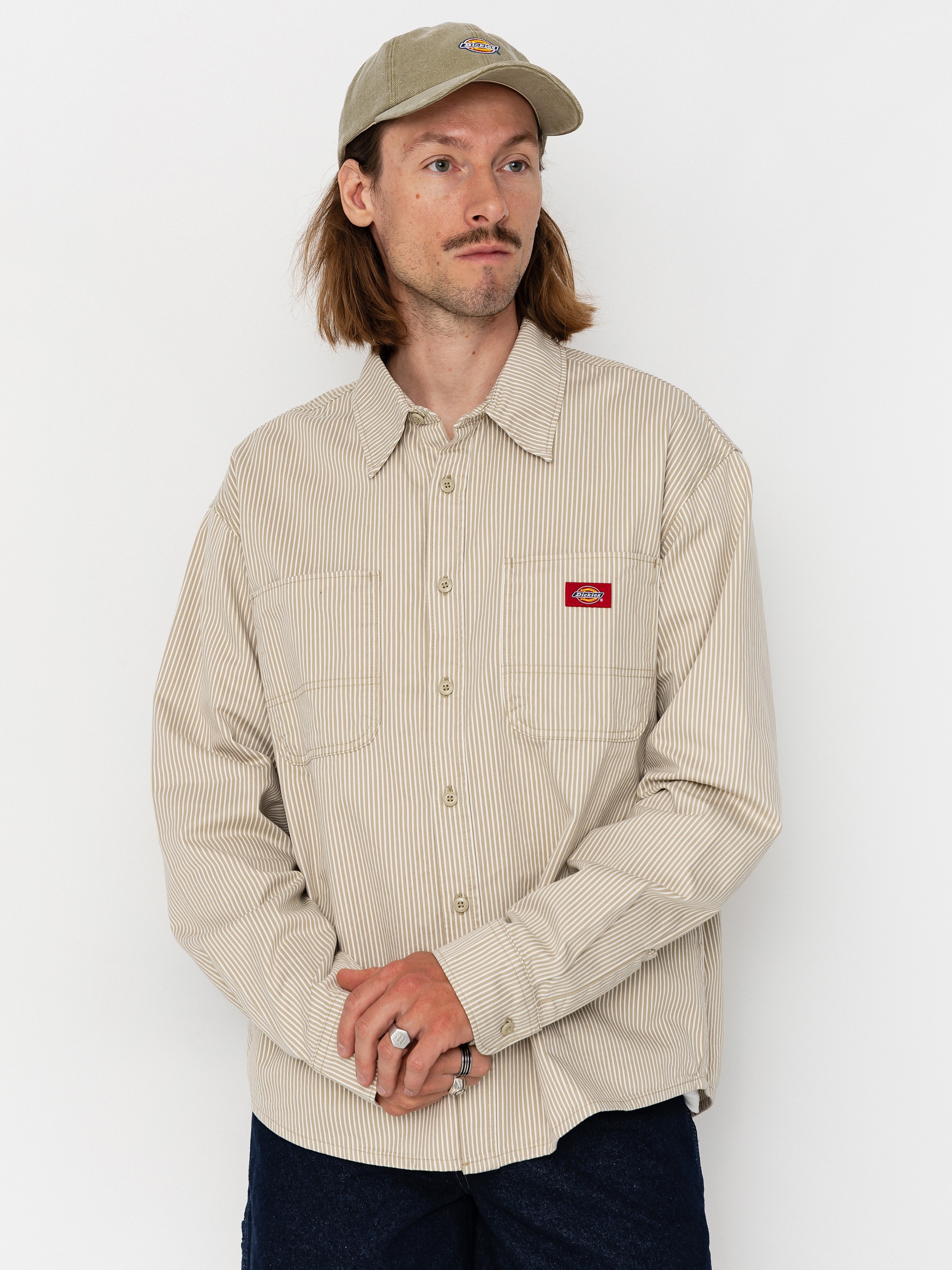 Dickies Hickory Work Shirt (eucalyptus)