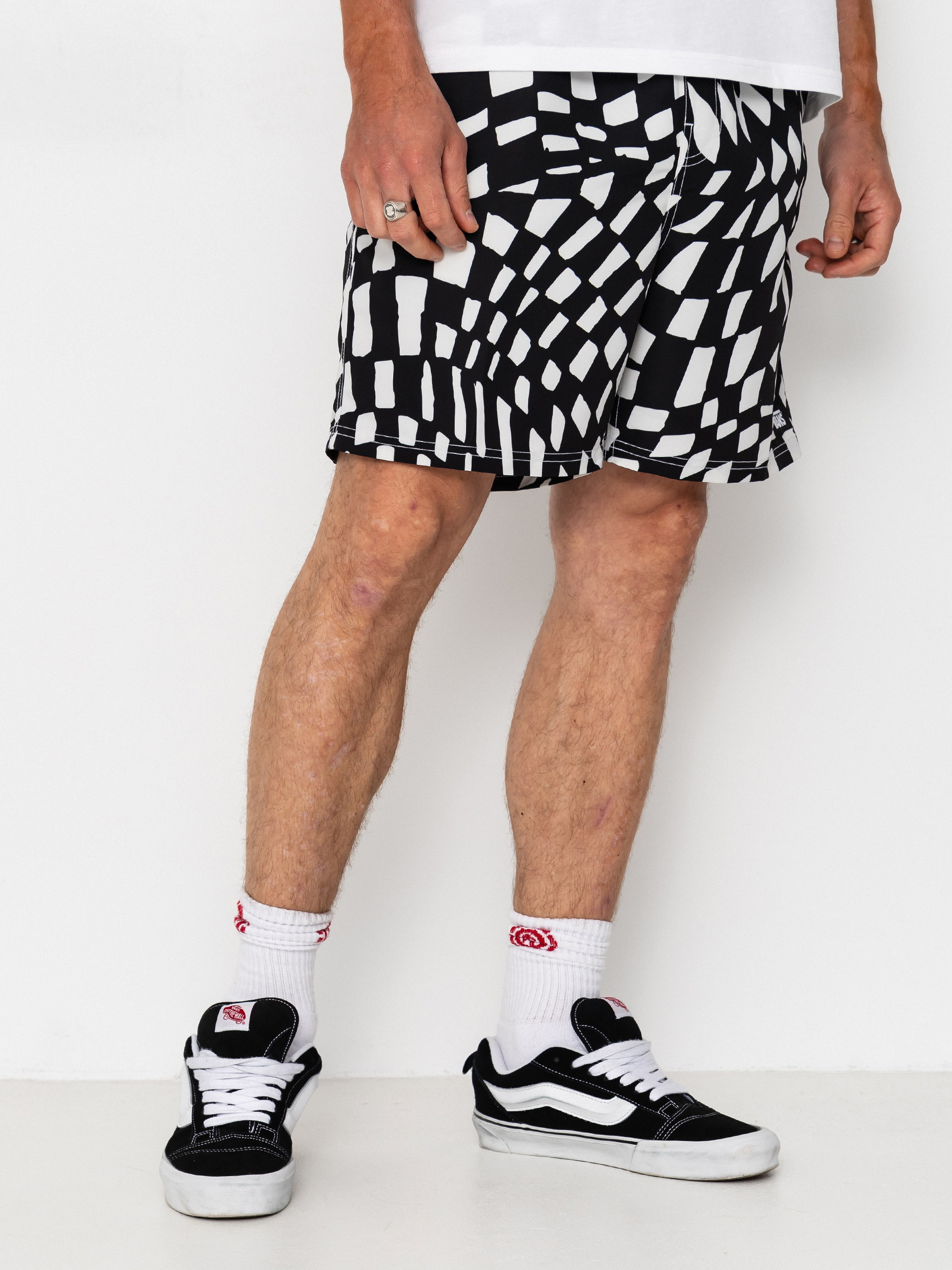 Vans Primary II Elastic Printed Boardshorts - white, black (black