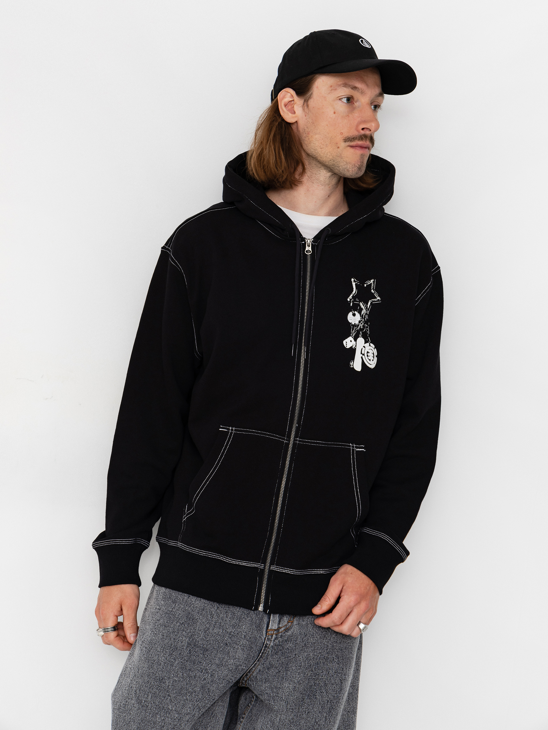 Lakai Hoodie X Rip'N'Dip Black Flame ZHD - black (black)