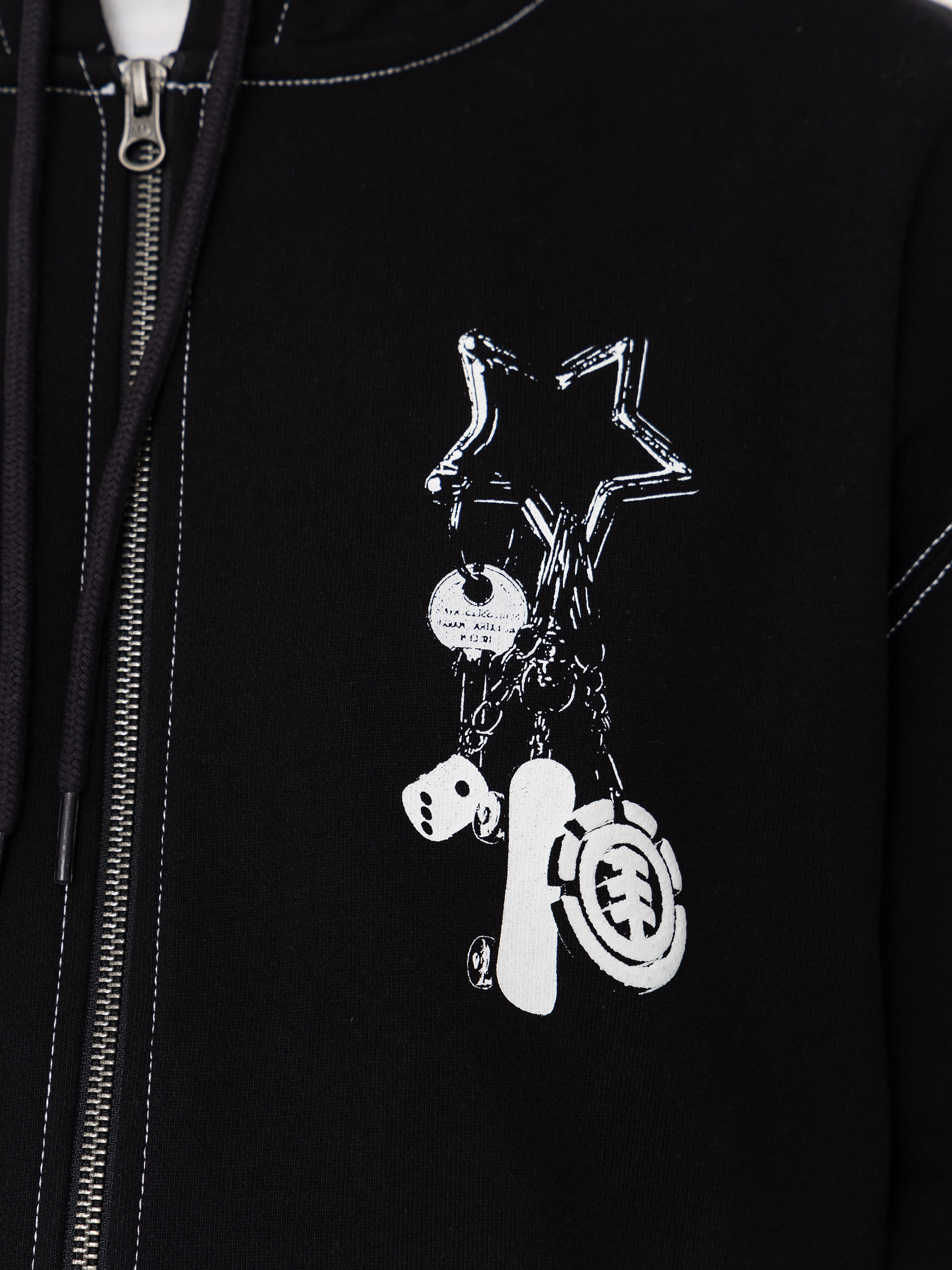 Element Keychain ZHD Hoodie (flint black)