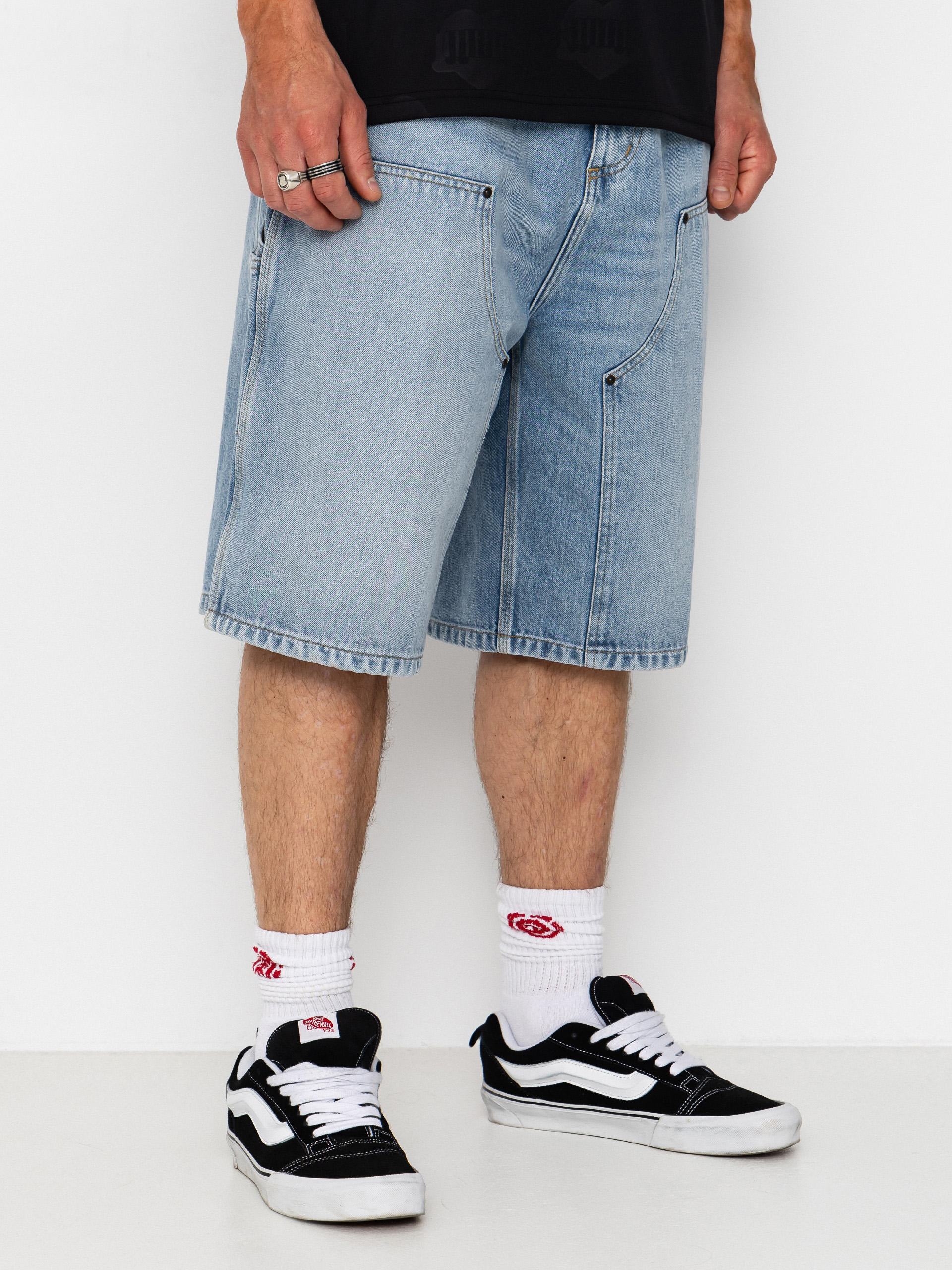 Carhartt WIP OG Double Knee Shorts (blue heavy worn bleached)