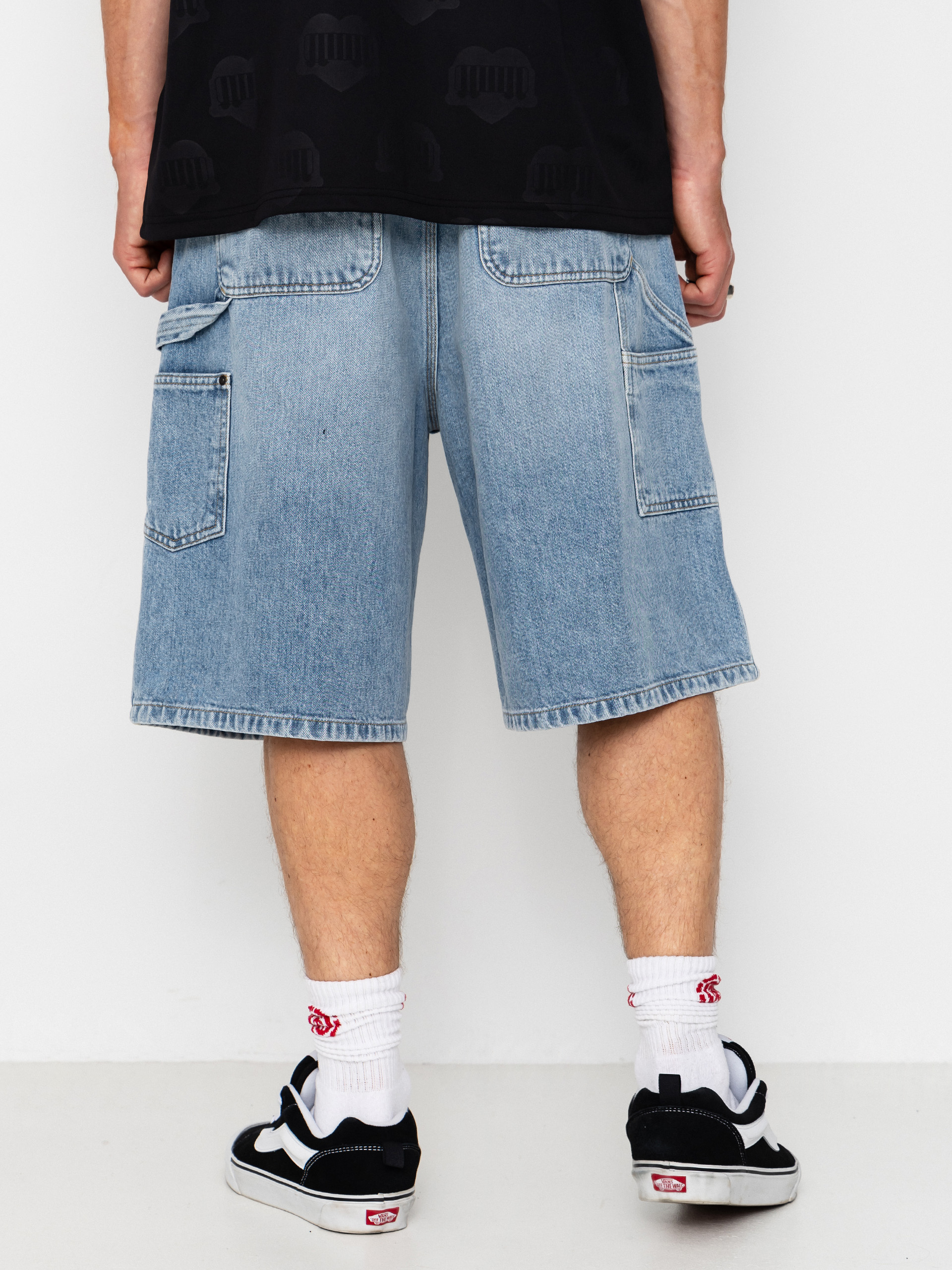 Carhartt WIP OG Double Knee Shorts (blue heavy worn bleached)