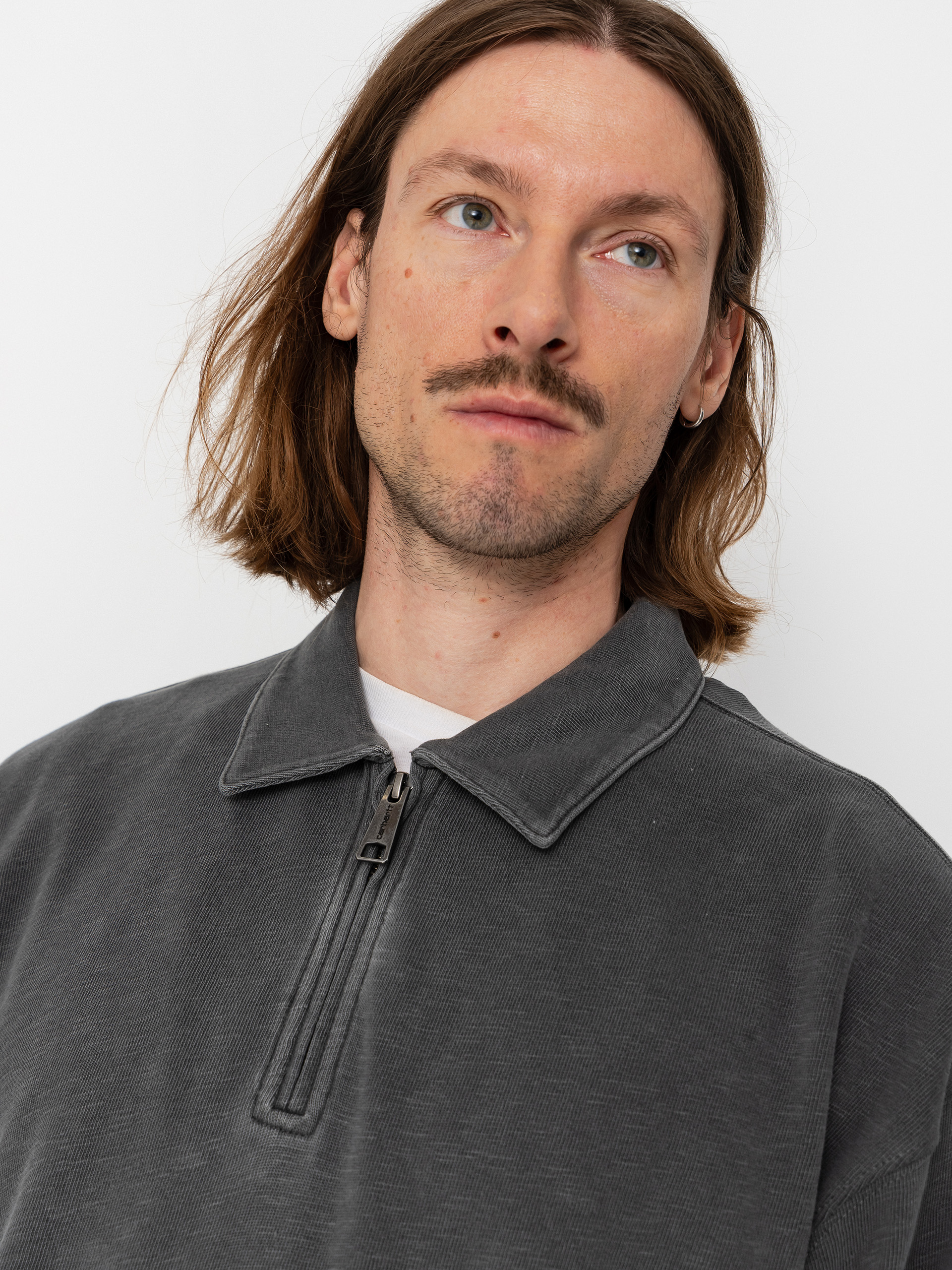 Carhartt WIP Sweatshirt Harper Polo (black)