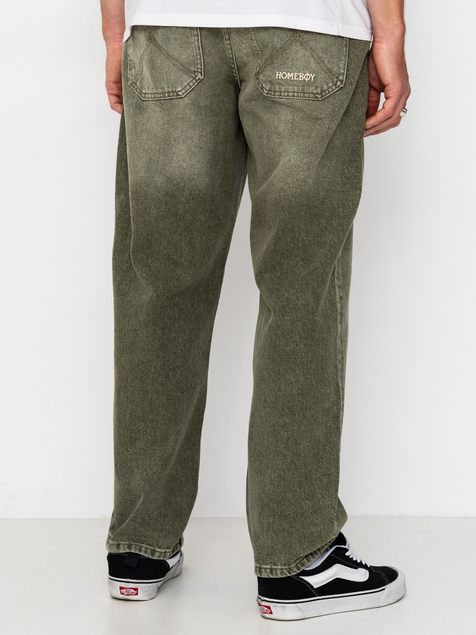 Homeboy Hose X Tra Baggy Dye Denim (washed green)