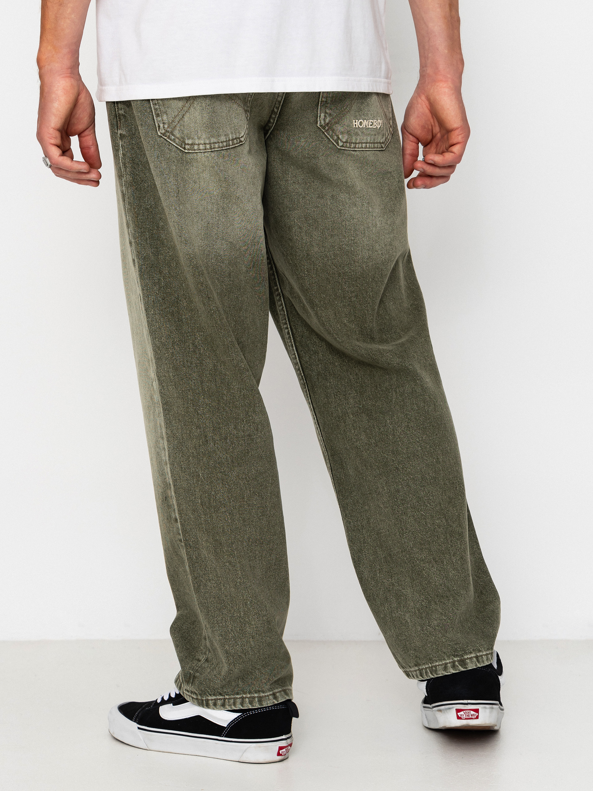 Homeboy Pants X Tra Baggy Dye Denim (washed green)