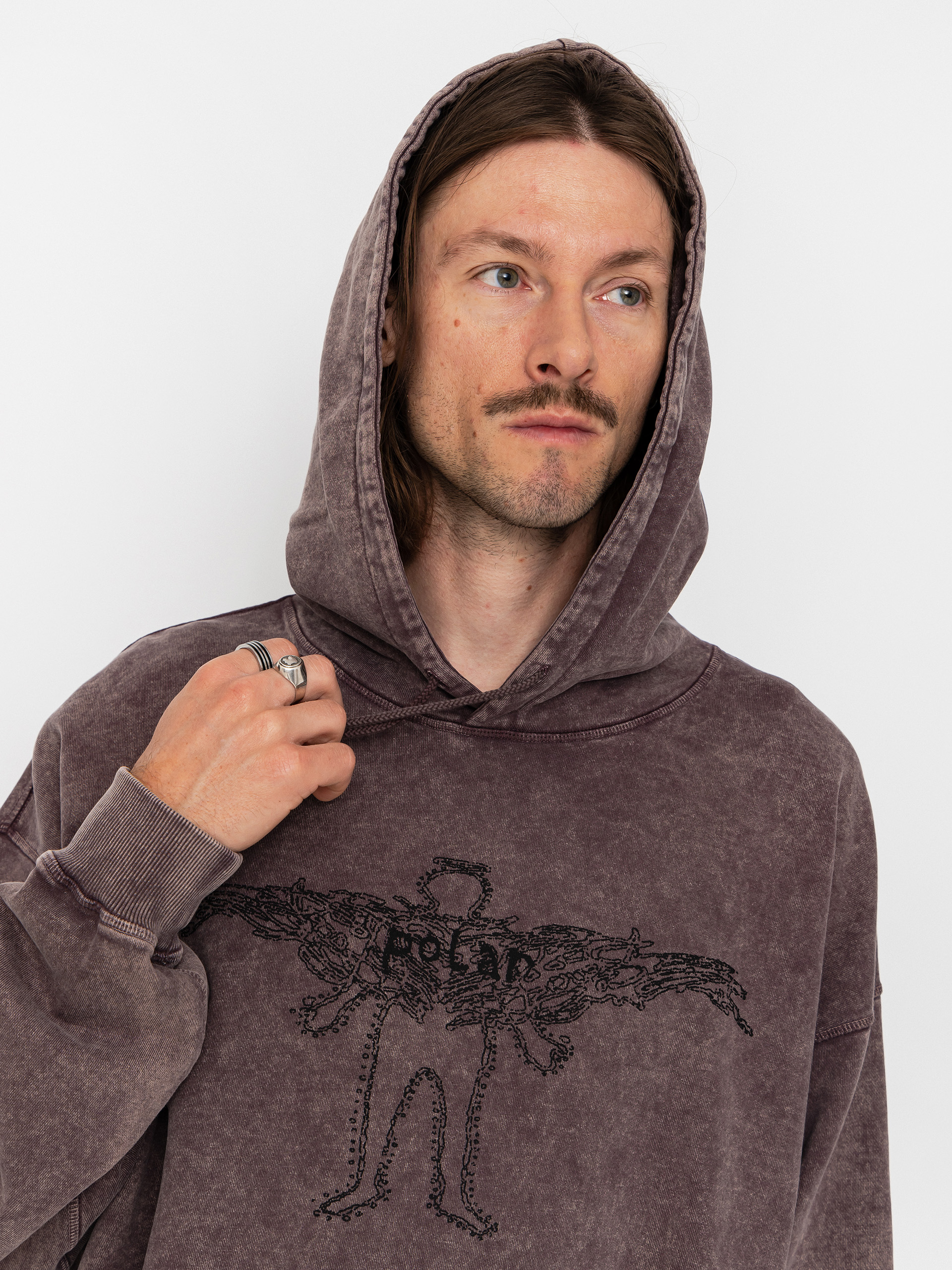 Polar Skate Hoodie Acid Frank Soul HD (bordeaux)