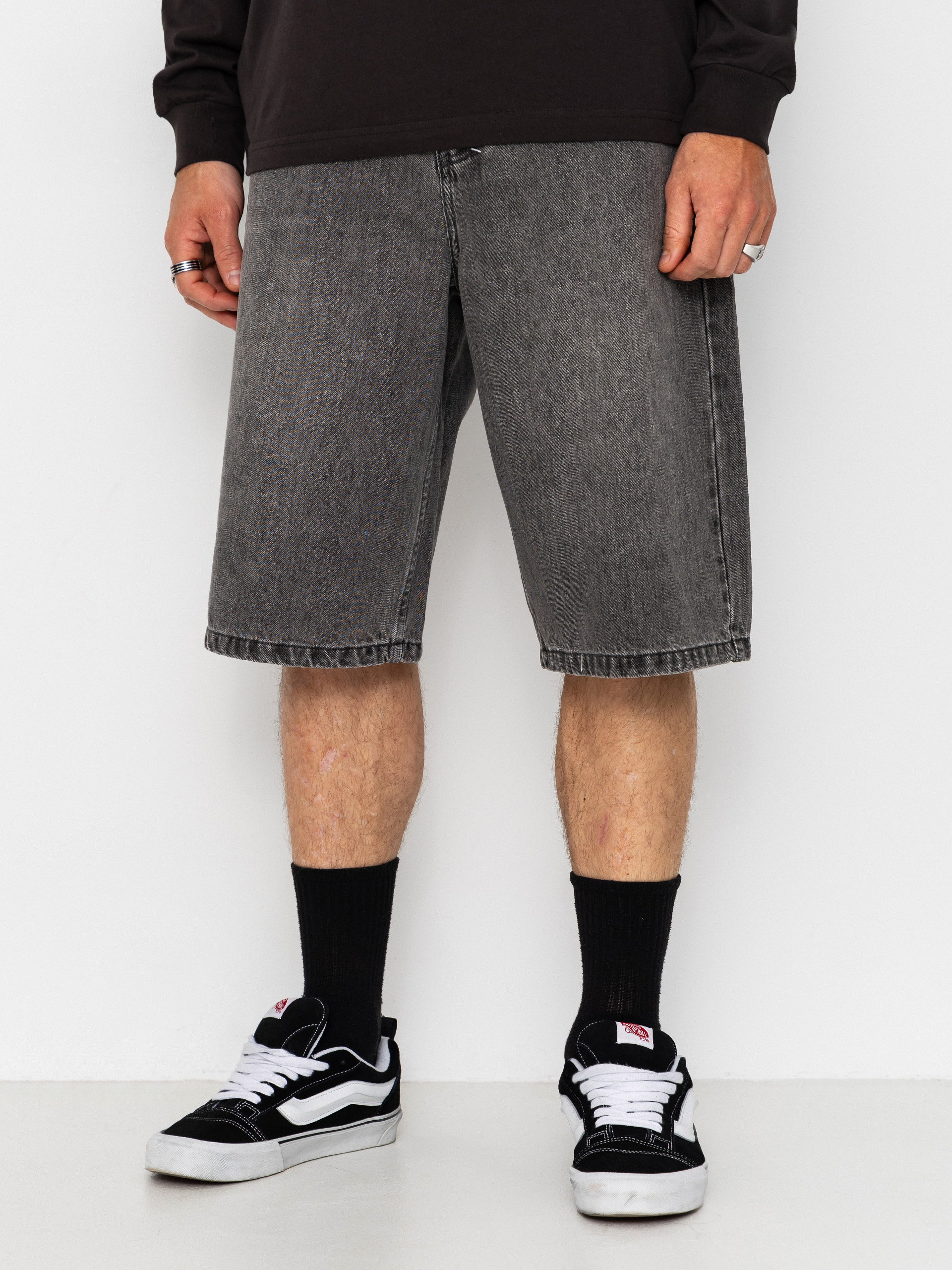 MassDnm Jeans Slang Shorts (grey)