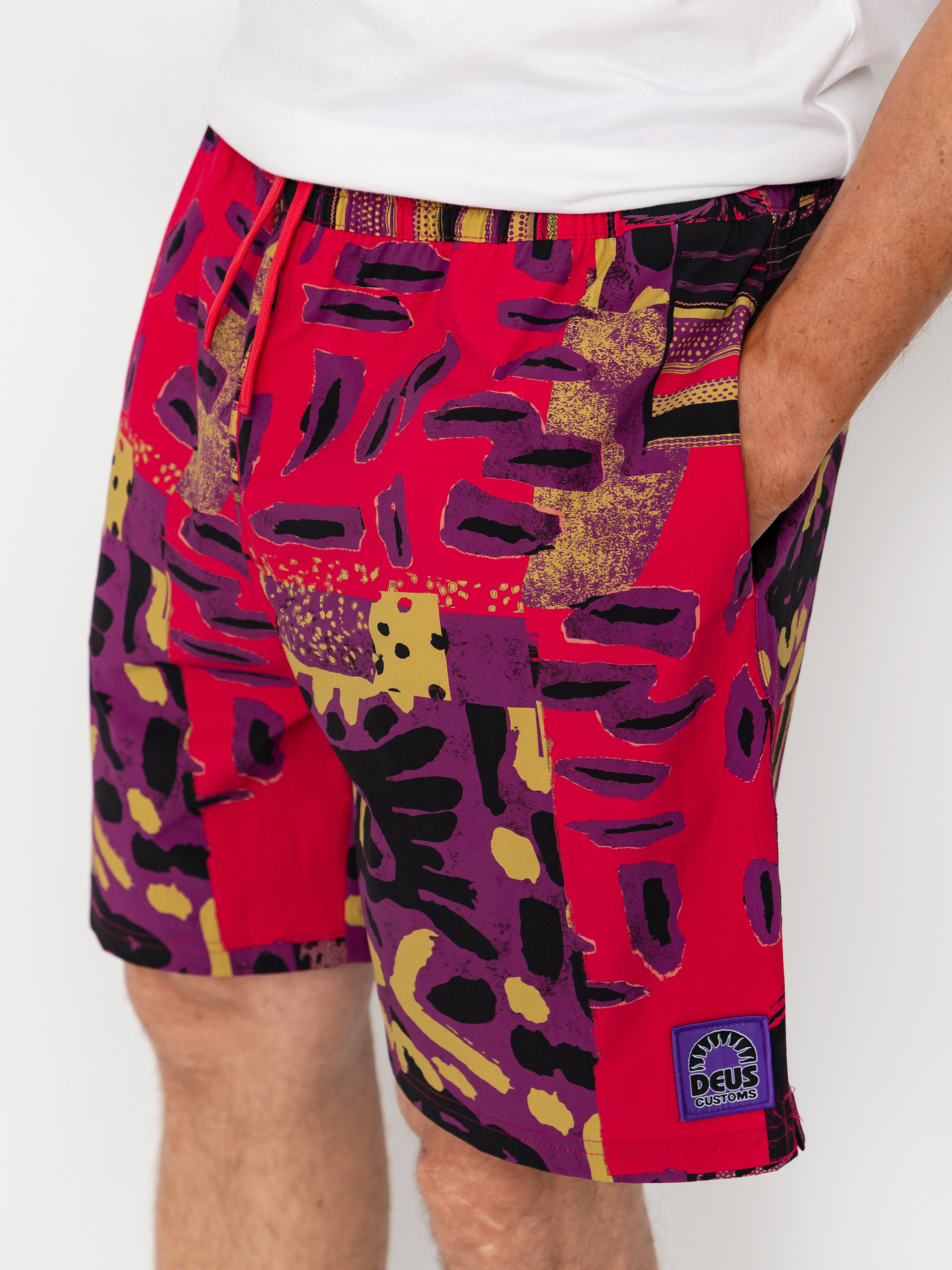 Deus Ex Machina Freamon Swim Shorts (melon red)