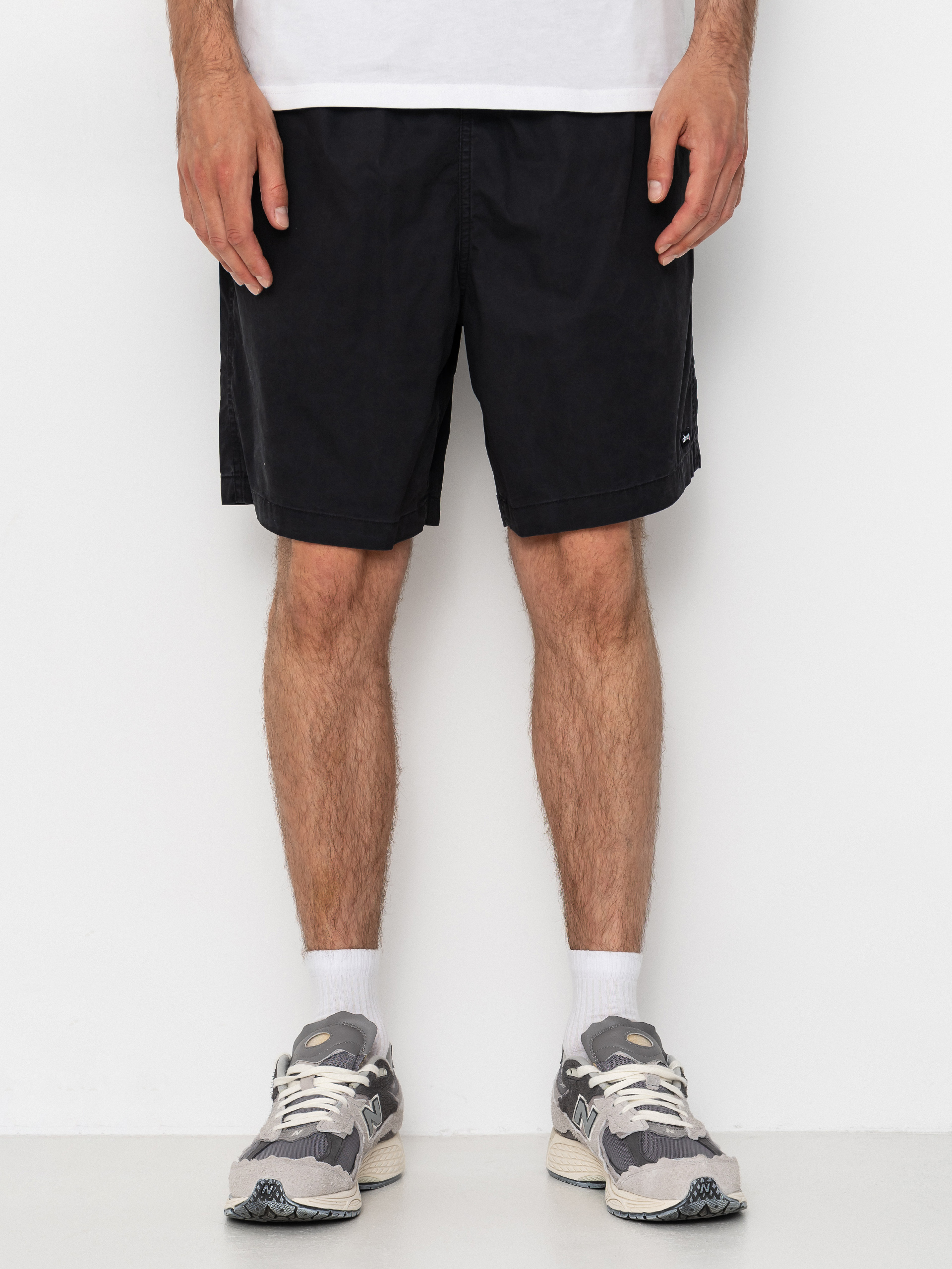 OBEY Easy Trail Shorts (black faded wash)