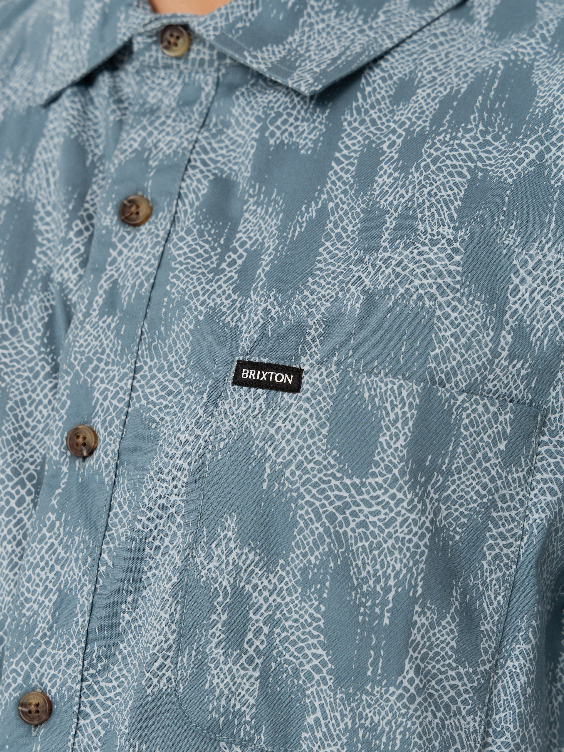 Brixton Charter Print Shirt (trooper crackle paint)