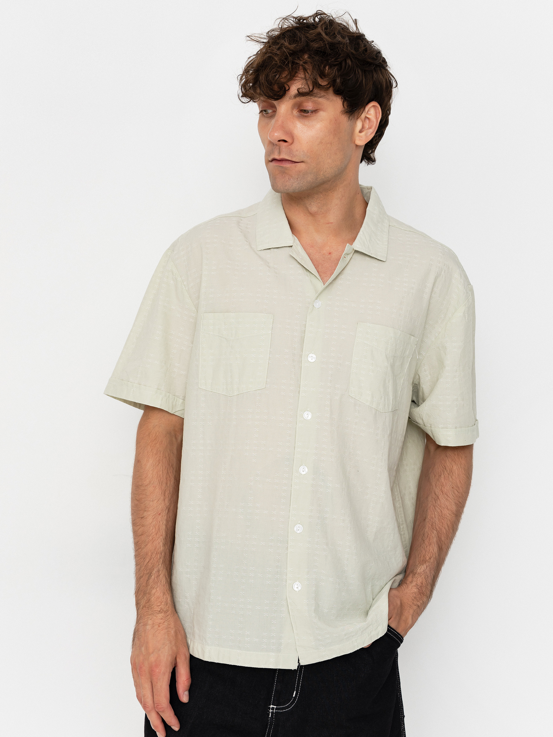 Brixton The Vintage Shirt (sea foam jacquard check)
