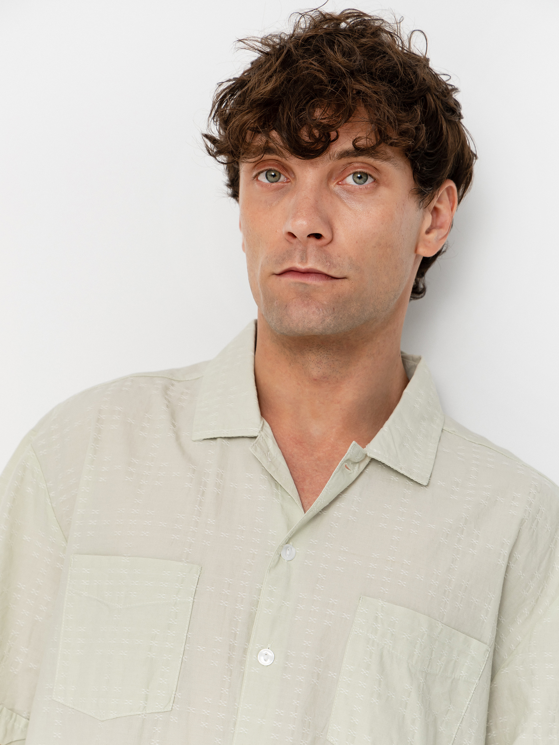Brixton The Vintage Shirt (sea foam jacquard check)