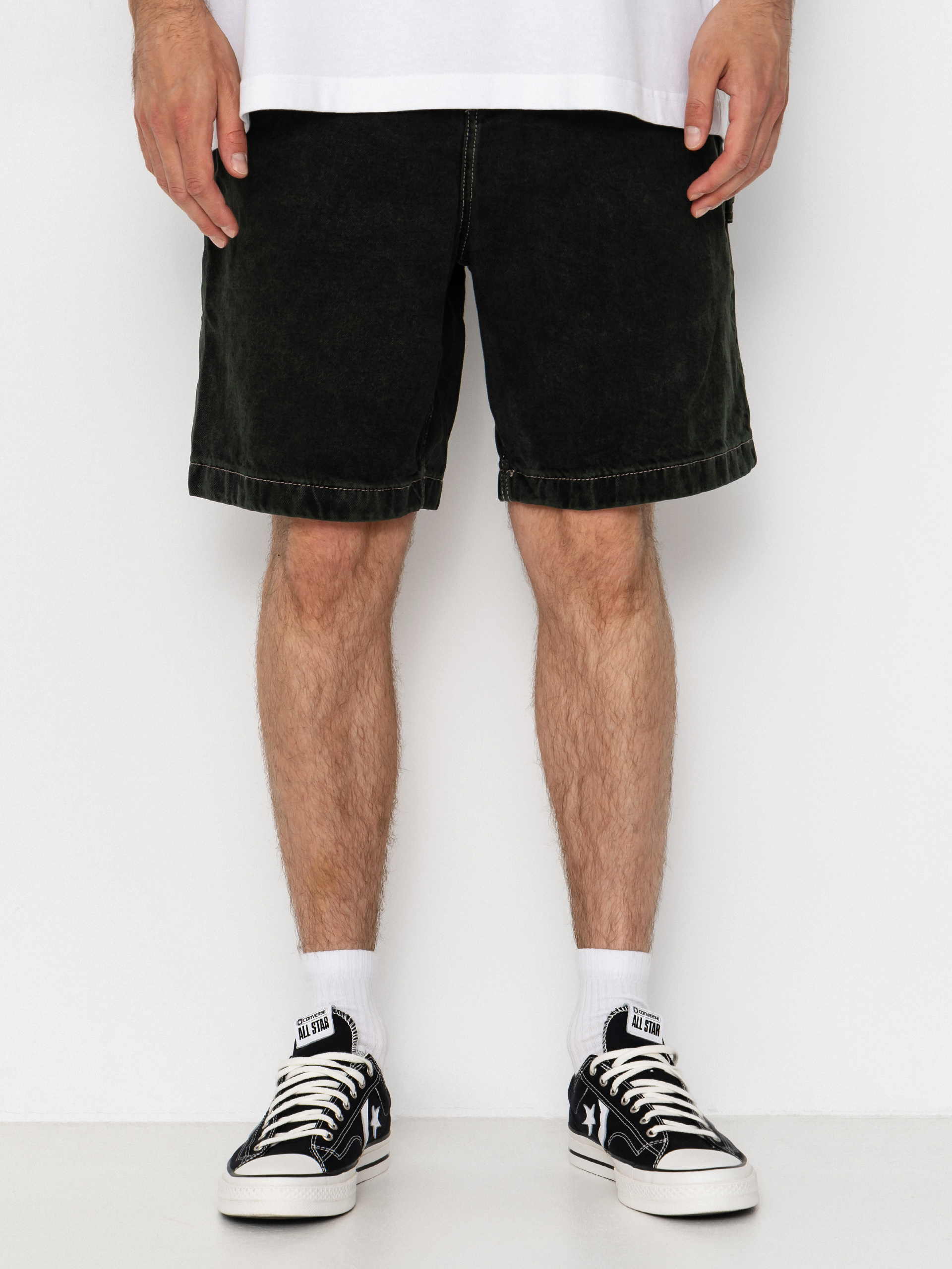 Element Big Carpenter Denim Wk Shorts (black green tint)