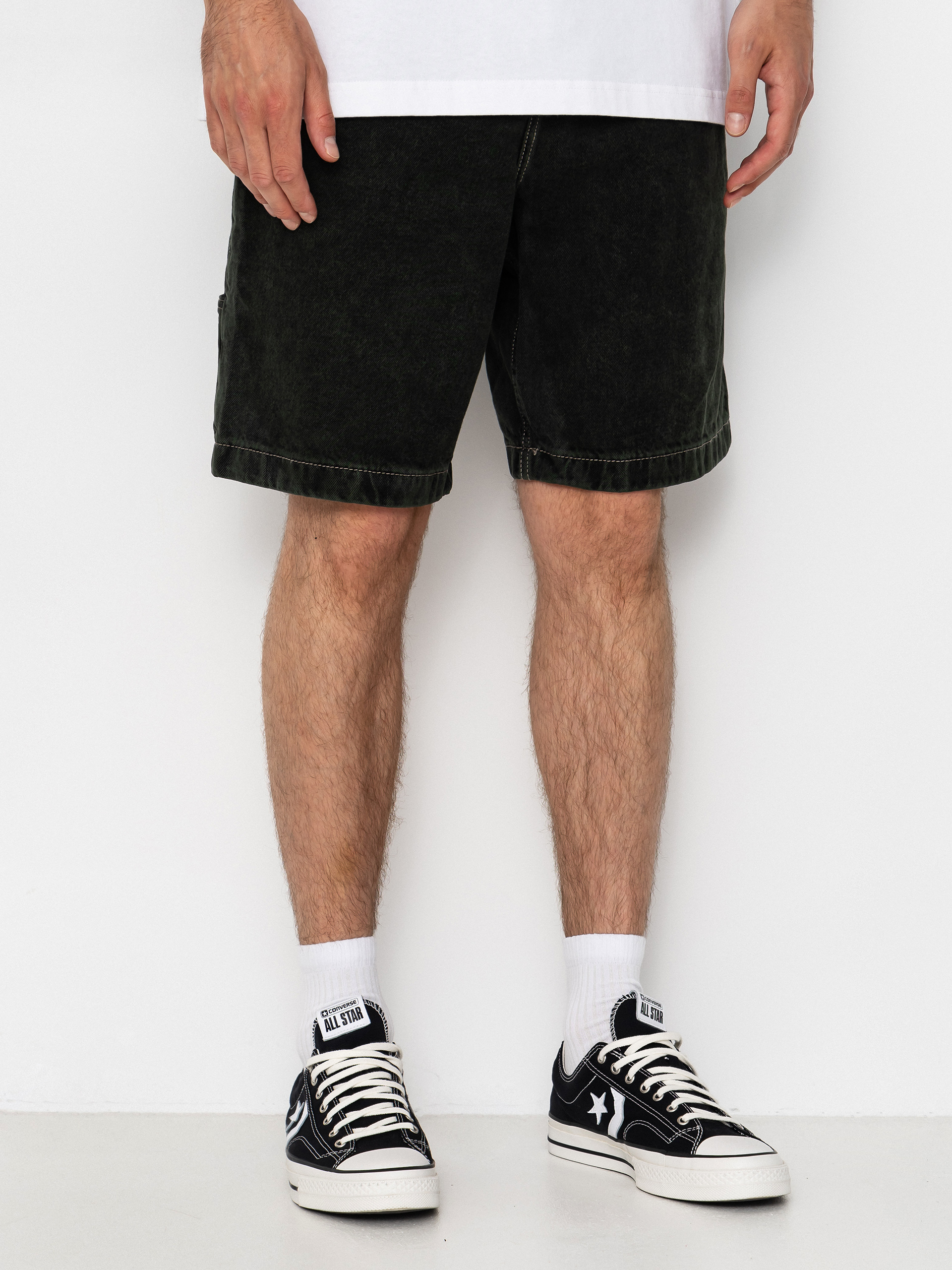 Element Big Carpenter Denim Wk Shorts (black green tint)