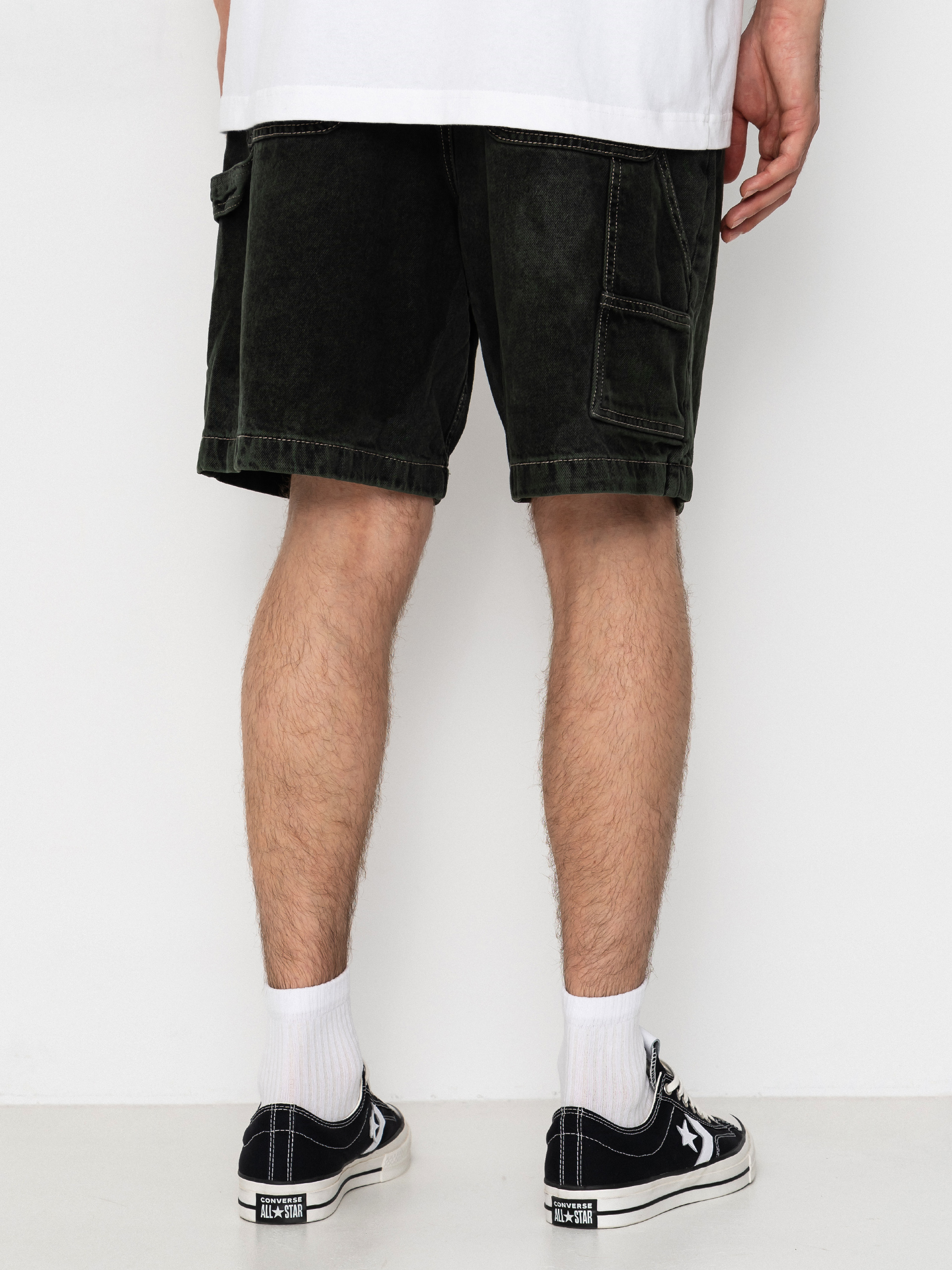 Element Big Carpenter Denim Wk Shorts (black green tint)
