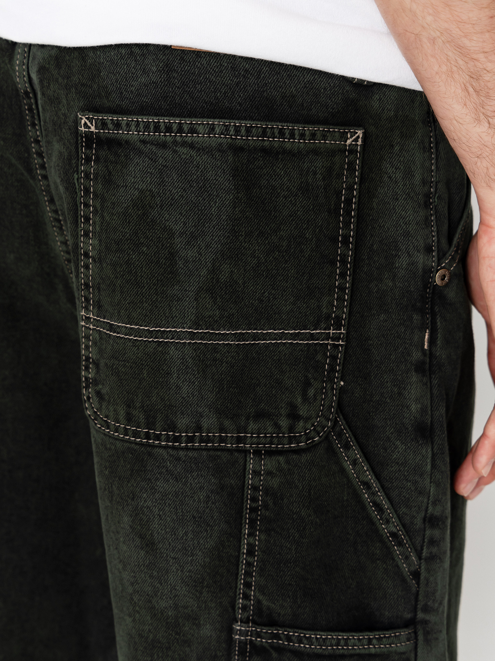Element Big Carpenter Denim Wk Shorts (black green tint)