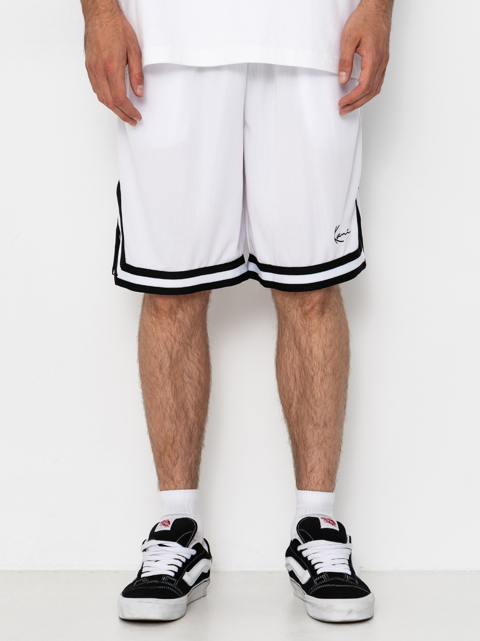 Karl Kani Shorts Signature Mesh (white/black)
