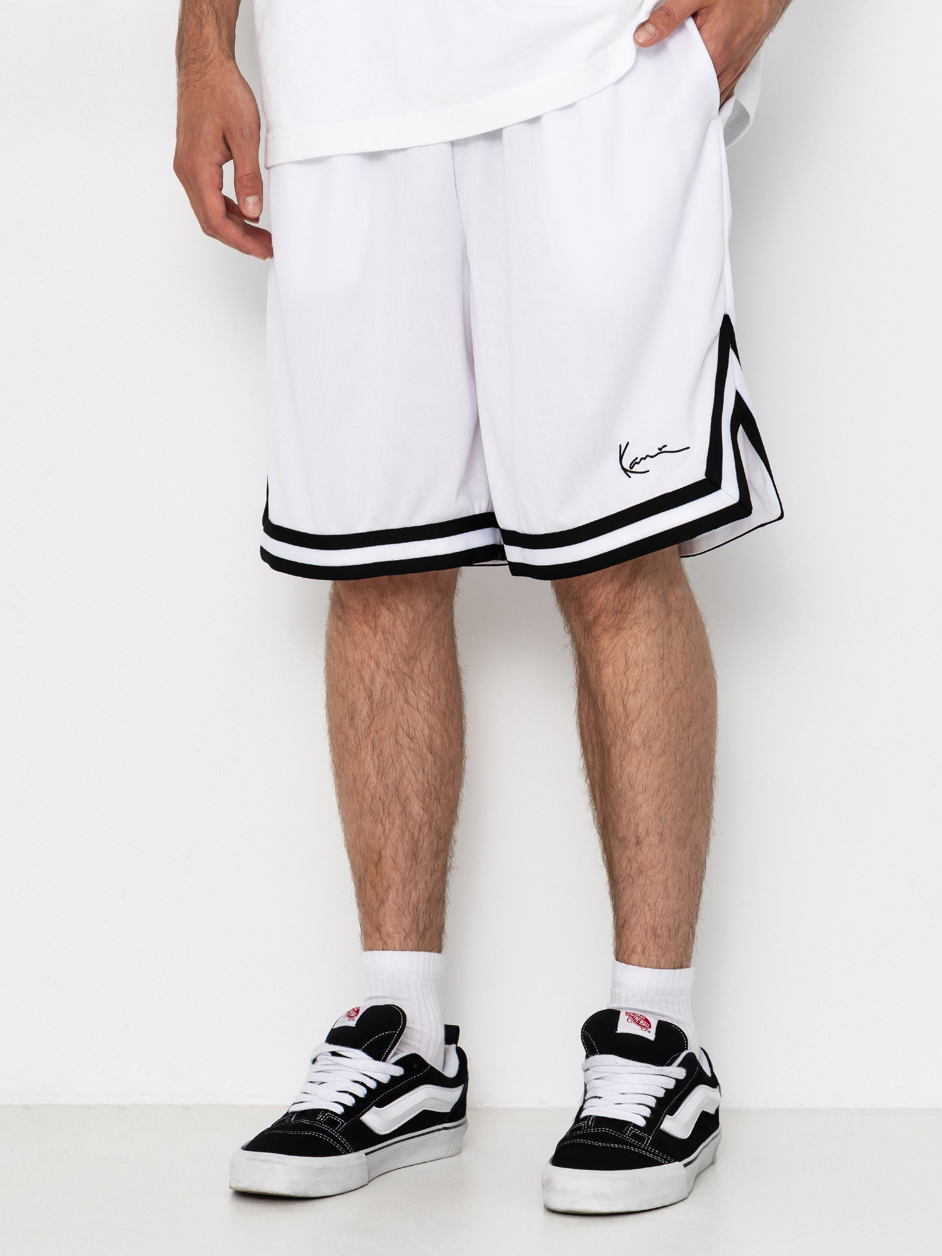Karl Kani Shorts Signature Mesh (white/black)