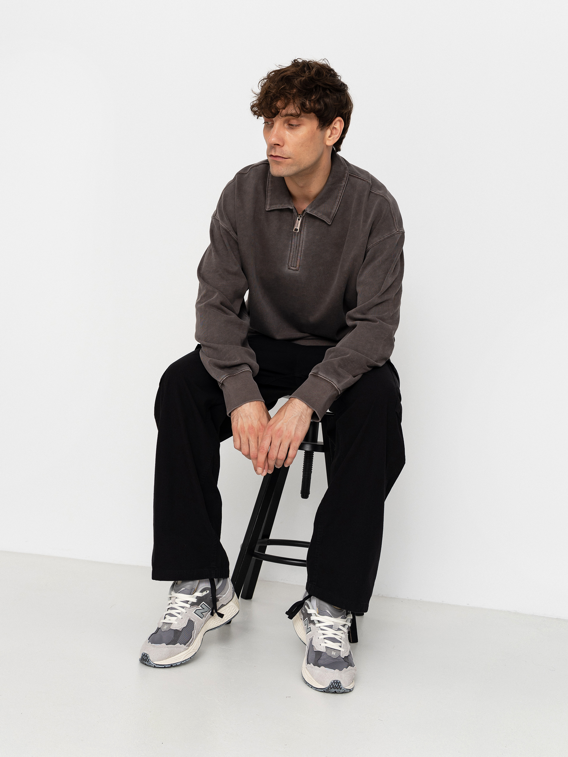 Carhartt WIP Sweatshirt Harper Polo (tobacco)