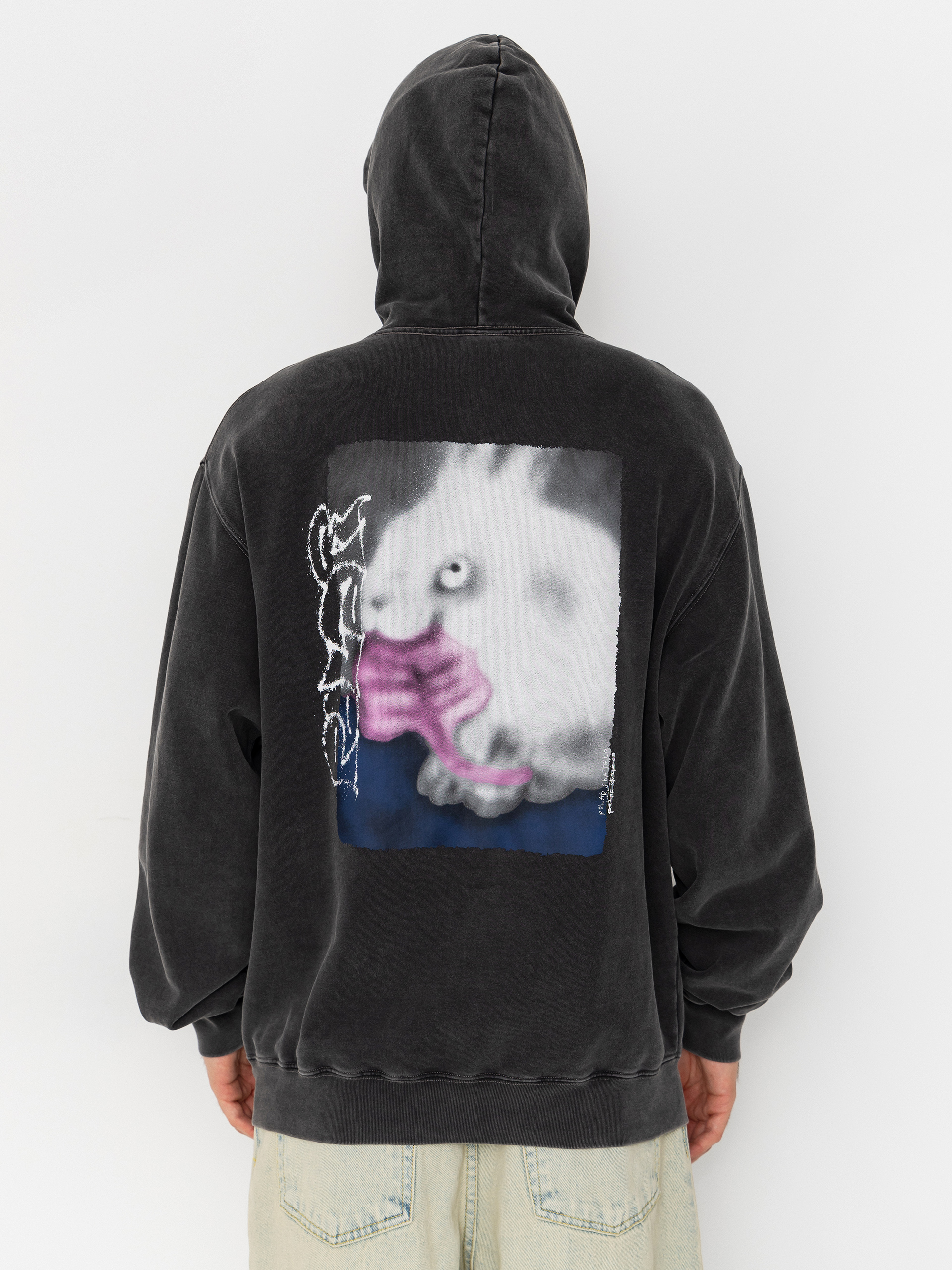 Polar Skate Hoodie Dave Rabbit HD (silver black)