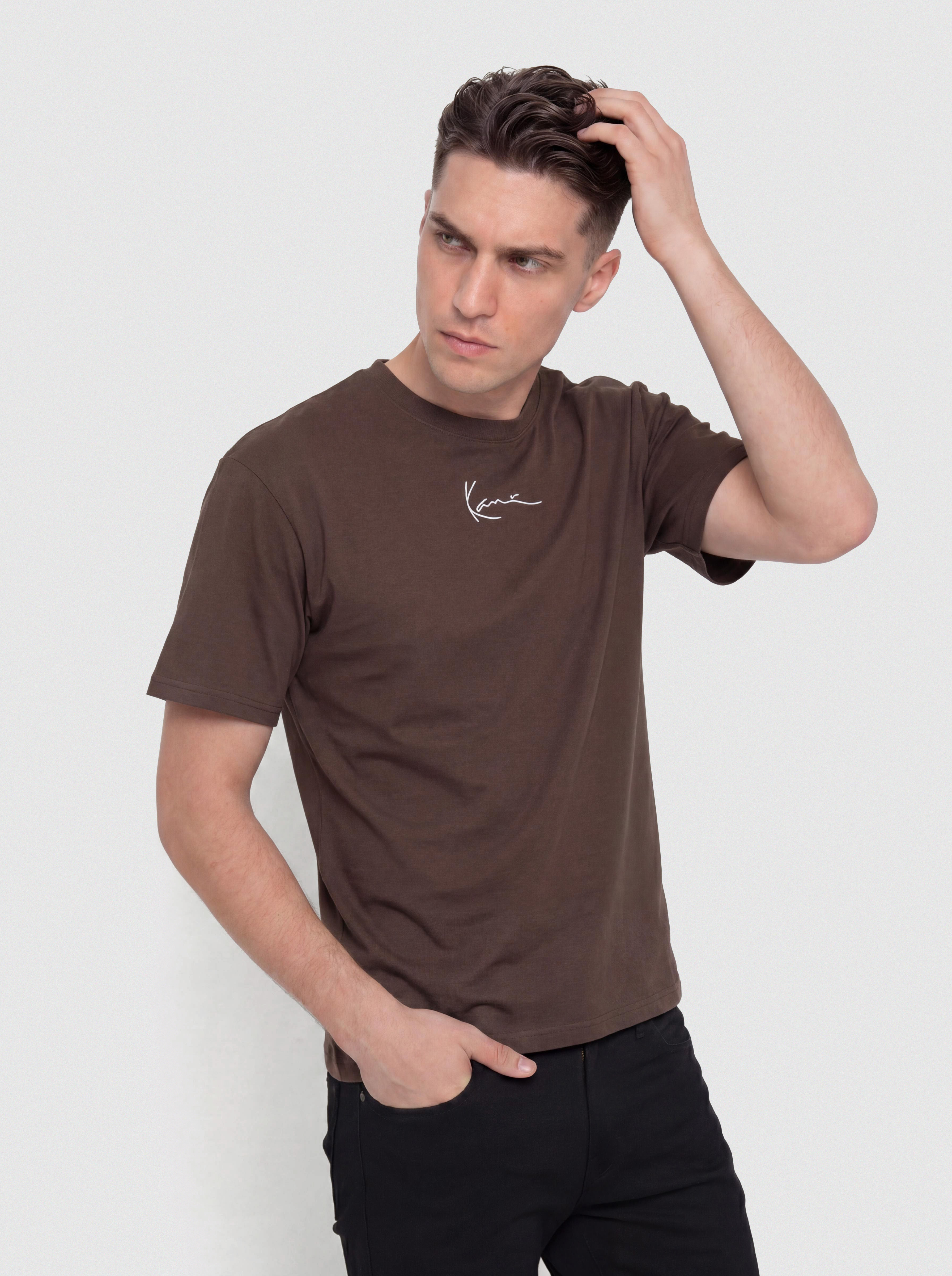 Karl Kani Small Signature Essential T-Shirt (brown)