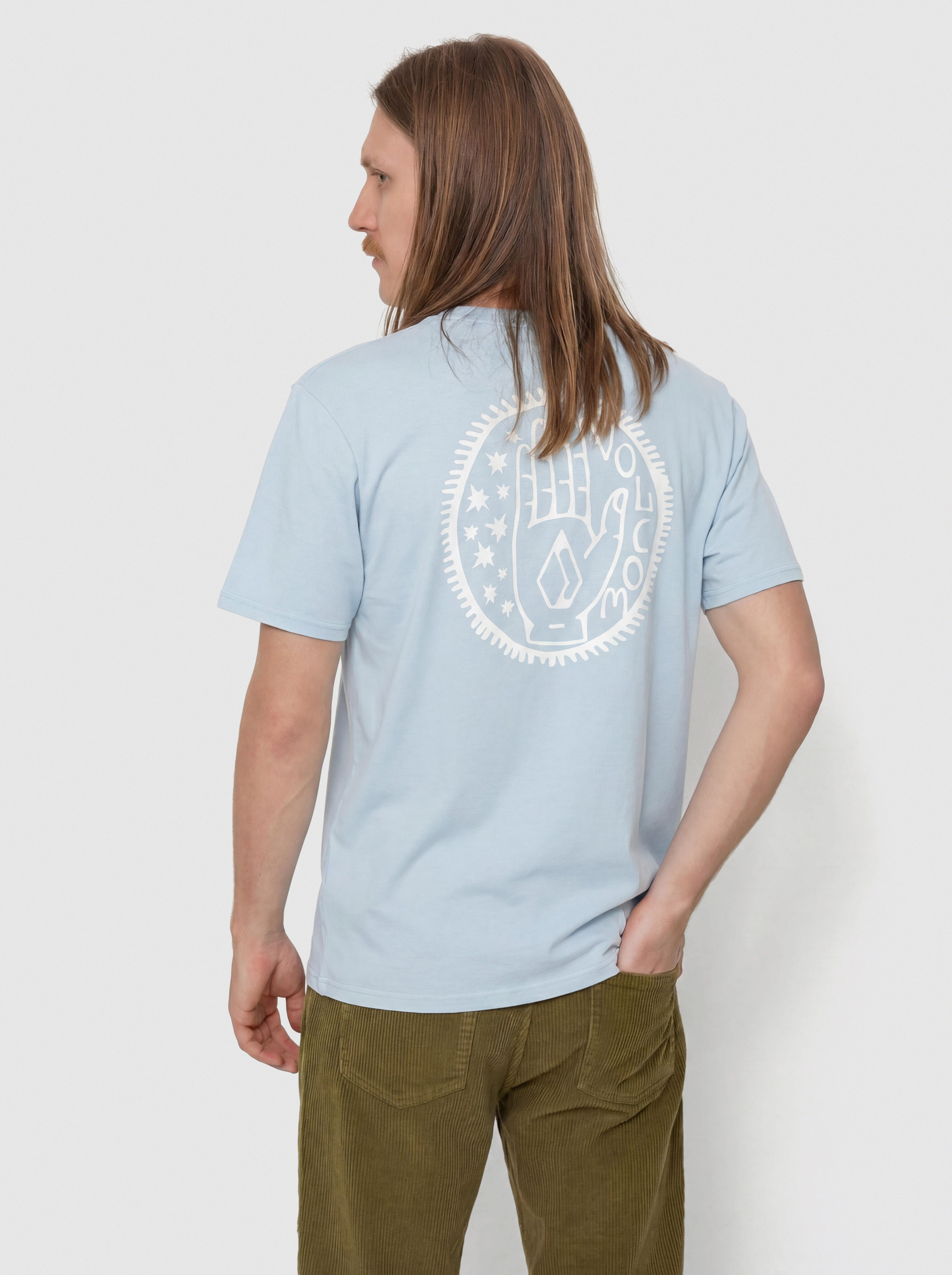 Volcom T-Shirt Handstone Pw (carolina blue)