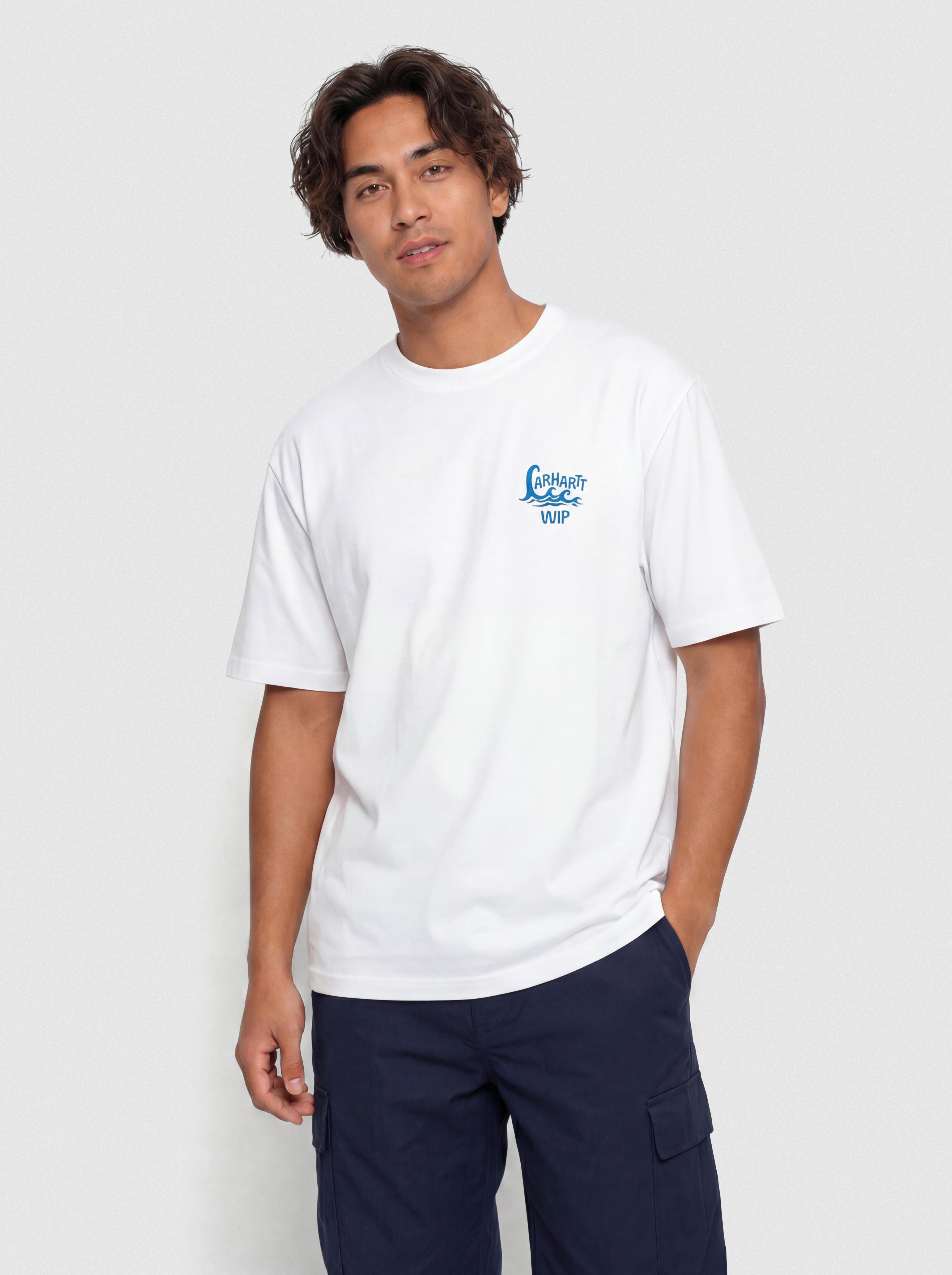 Carhartt WIP T-Shirt Waves (white)