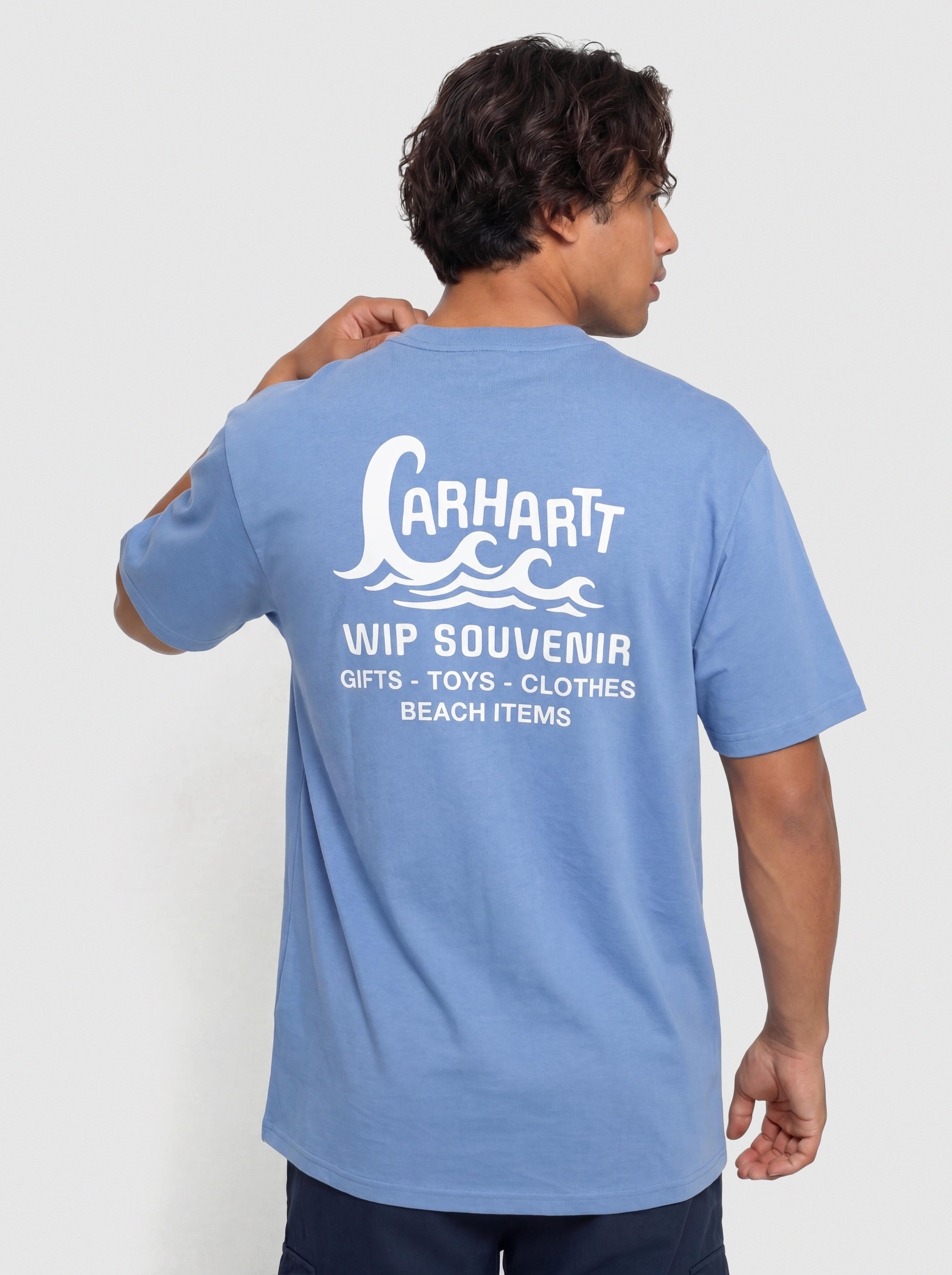 Carhartt WIP Waves T-Shirt - blue (curacao)