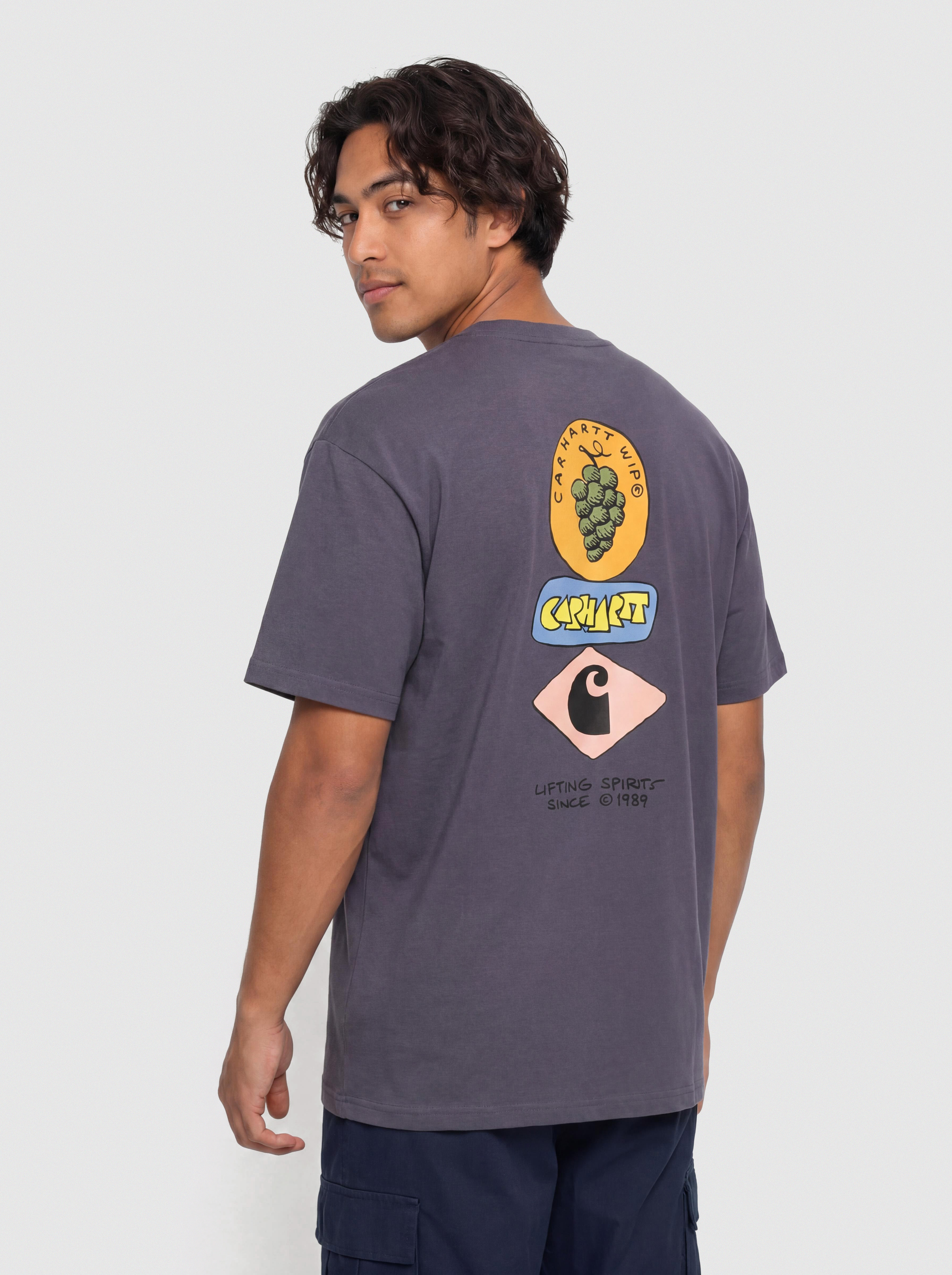 Carhartt WIP T-Shirt Stacked Grapes (shady purple)