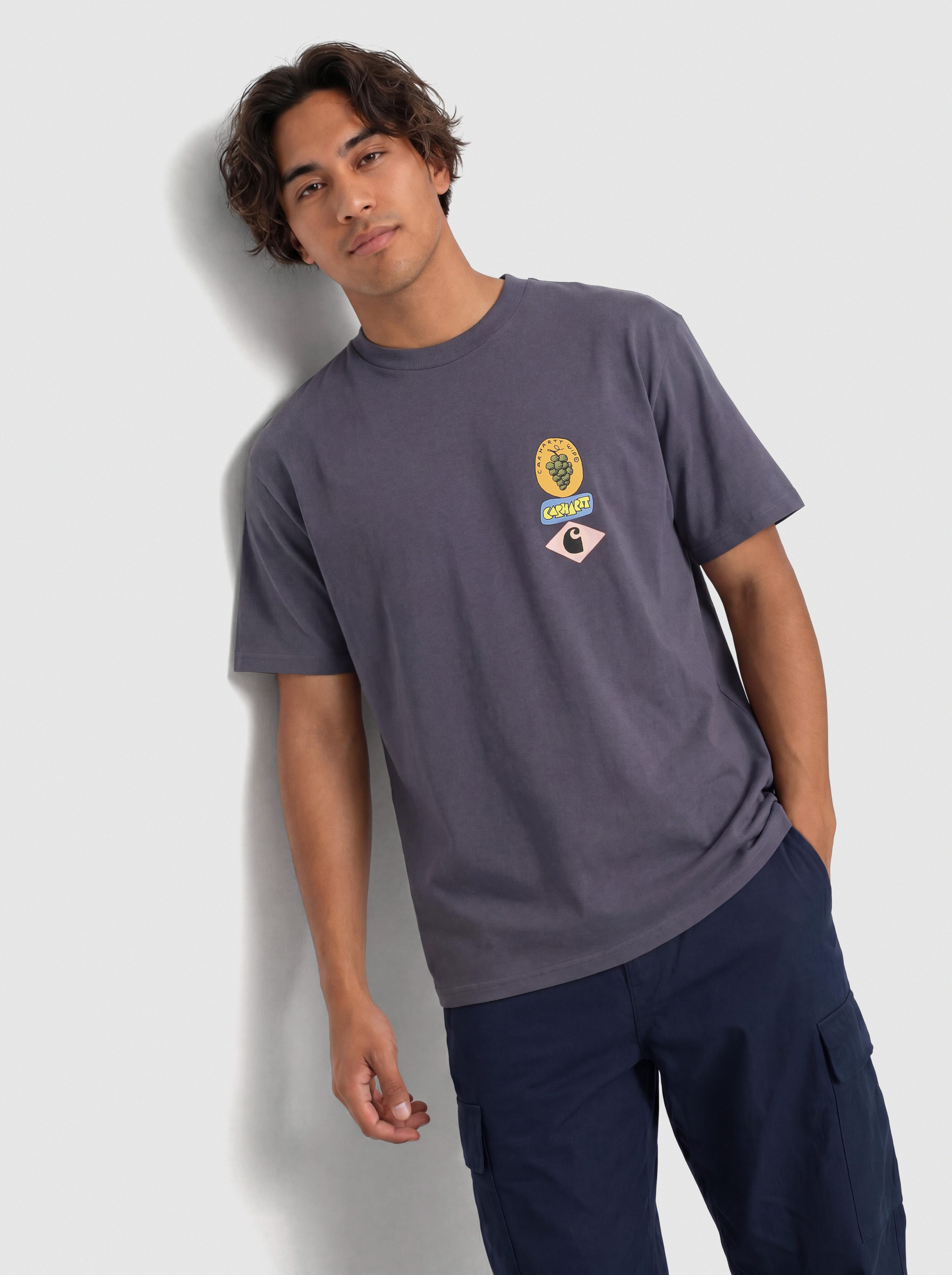 Carhartt WIP T-Shirt Stacked Grapes (shady purple)