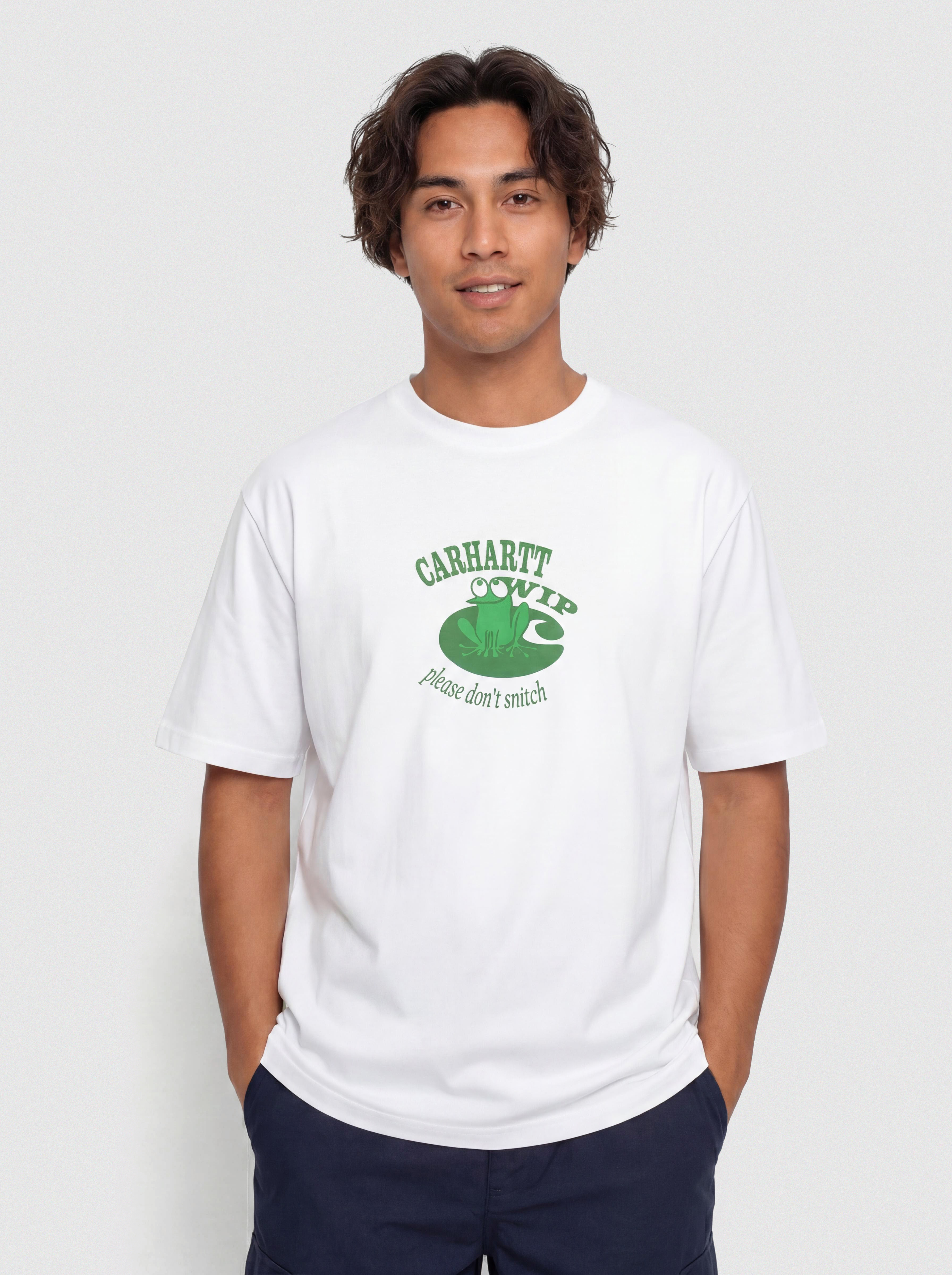 Carhartt WIP T-Shirt Dont Snitch (white)