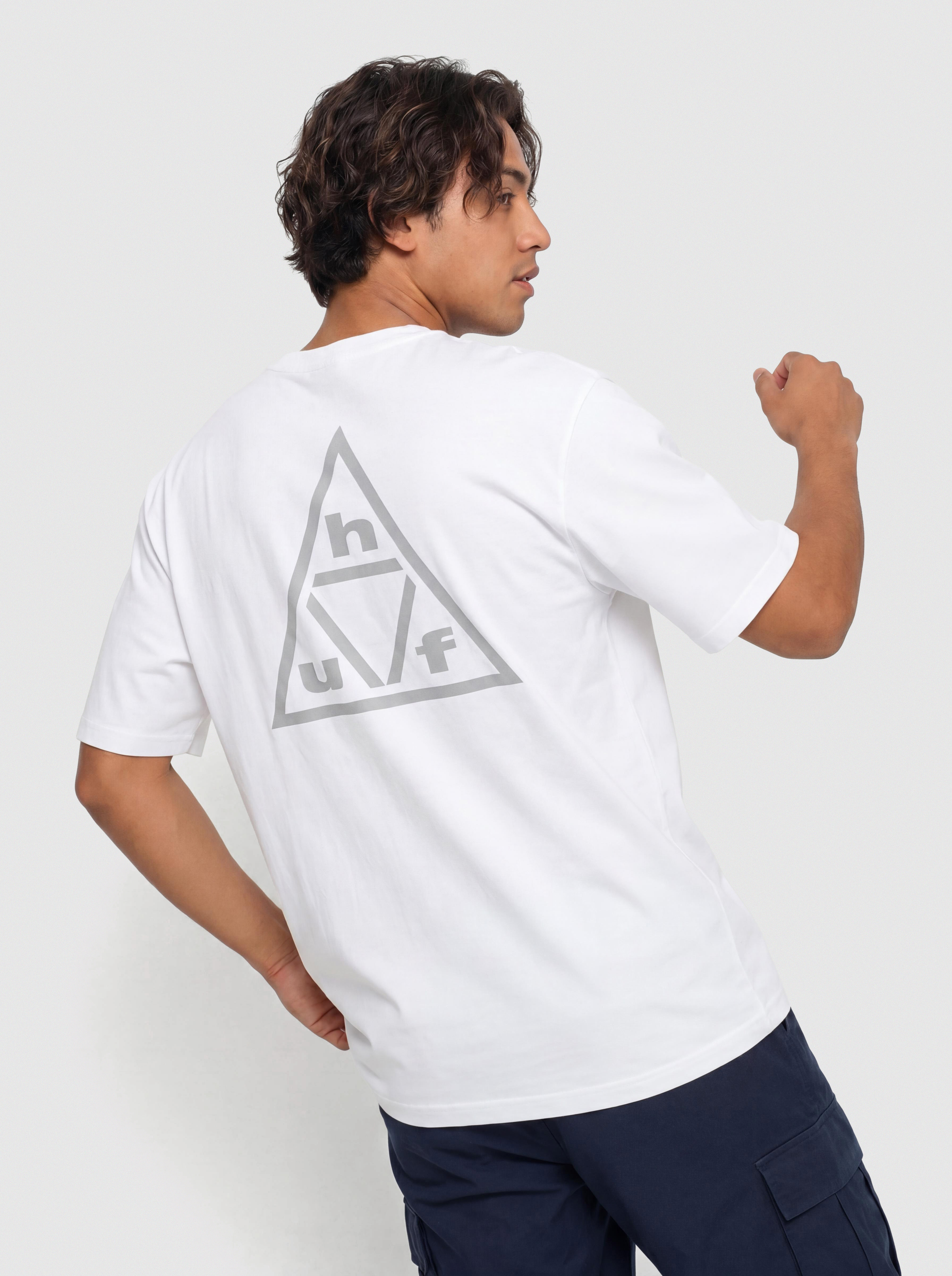 HUF Triple Triangle T-Shirt (white/grey)