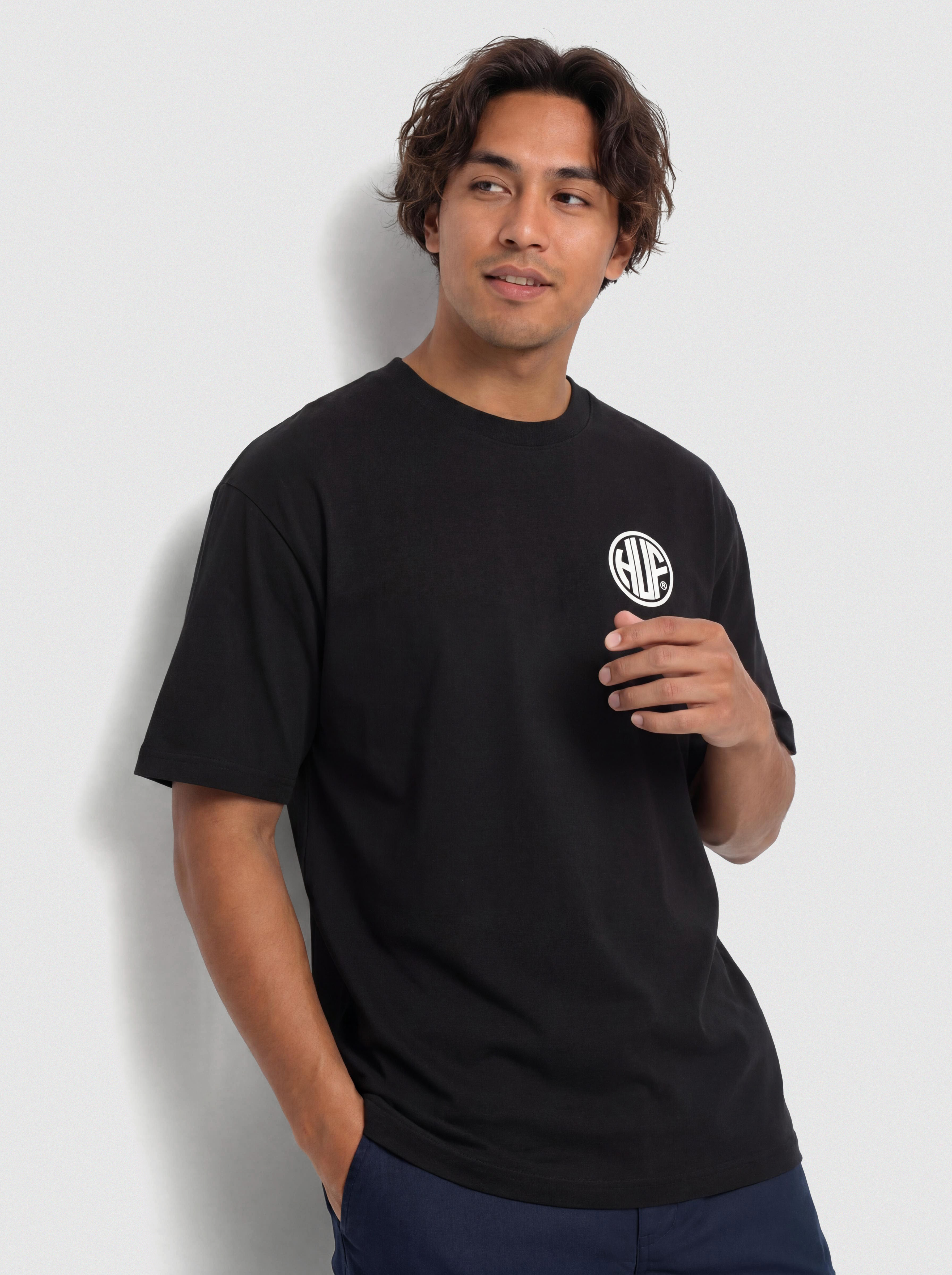 HUF Regional T-Shirt (black/white)
