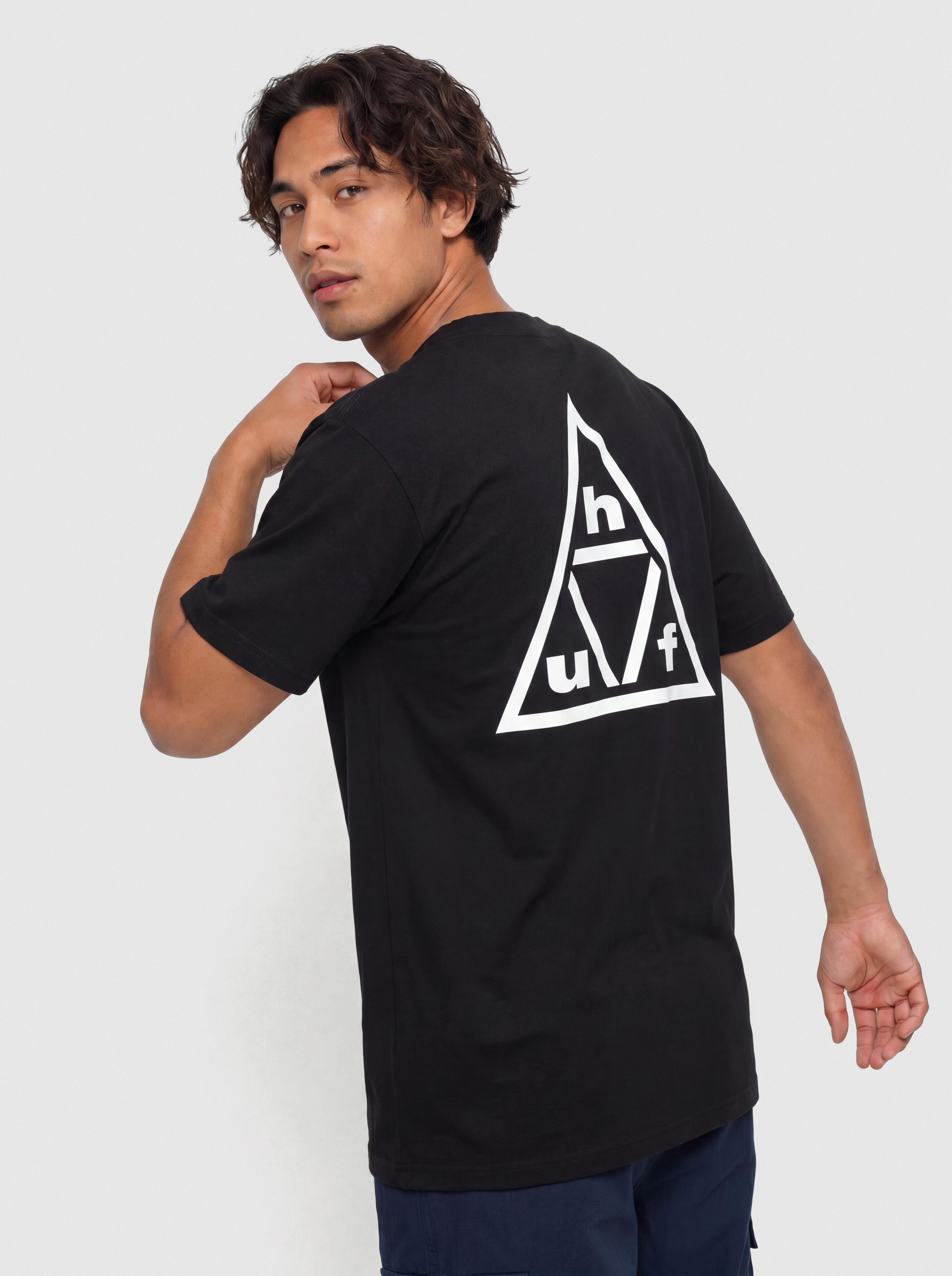 HUF Triple Triangle T-Shirt (black/white)