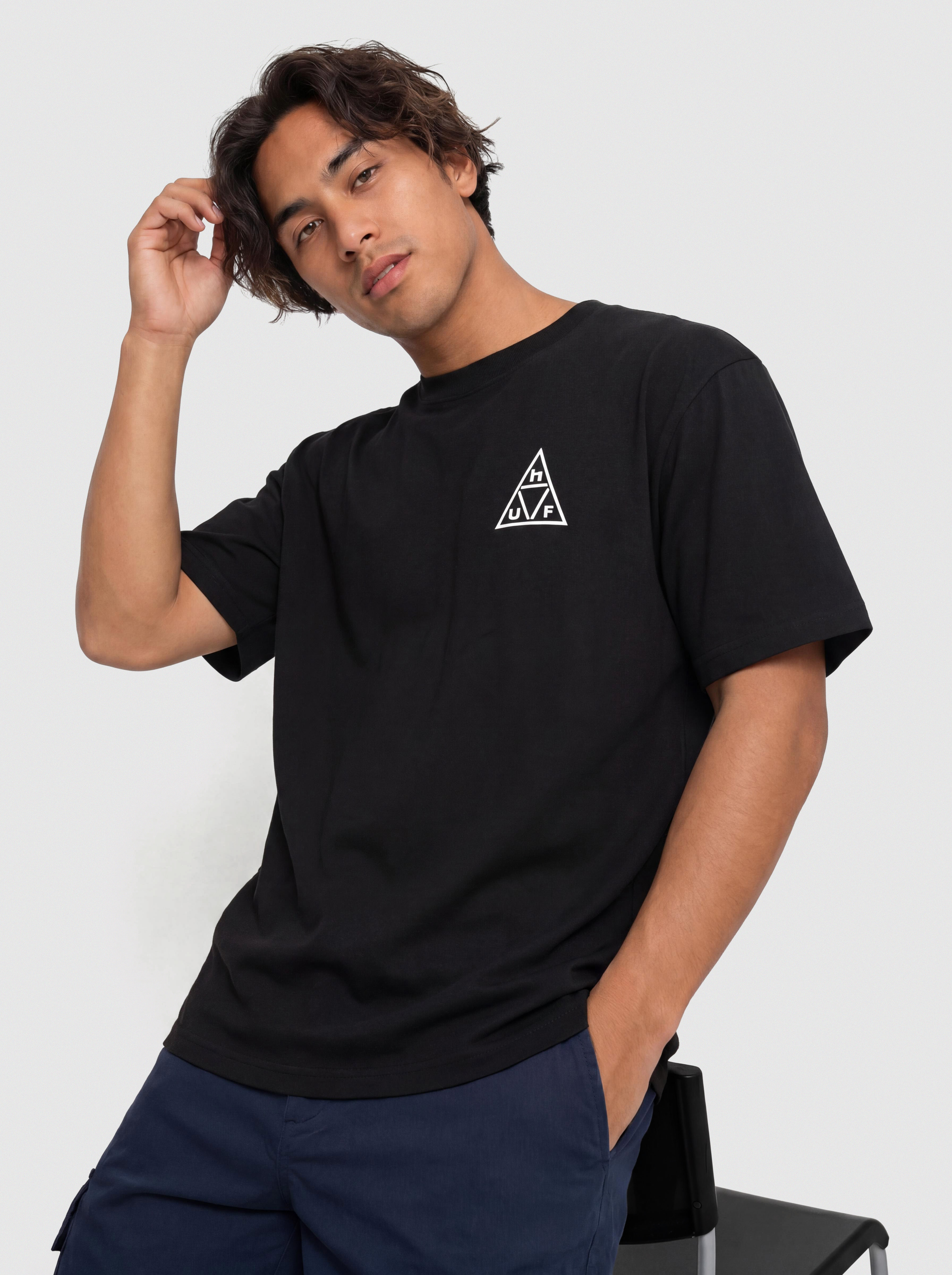 HUF Triple Triangle T-Shirt (black/white)