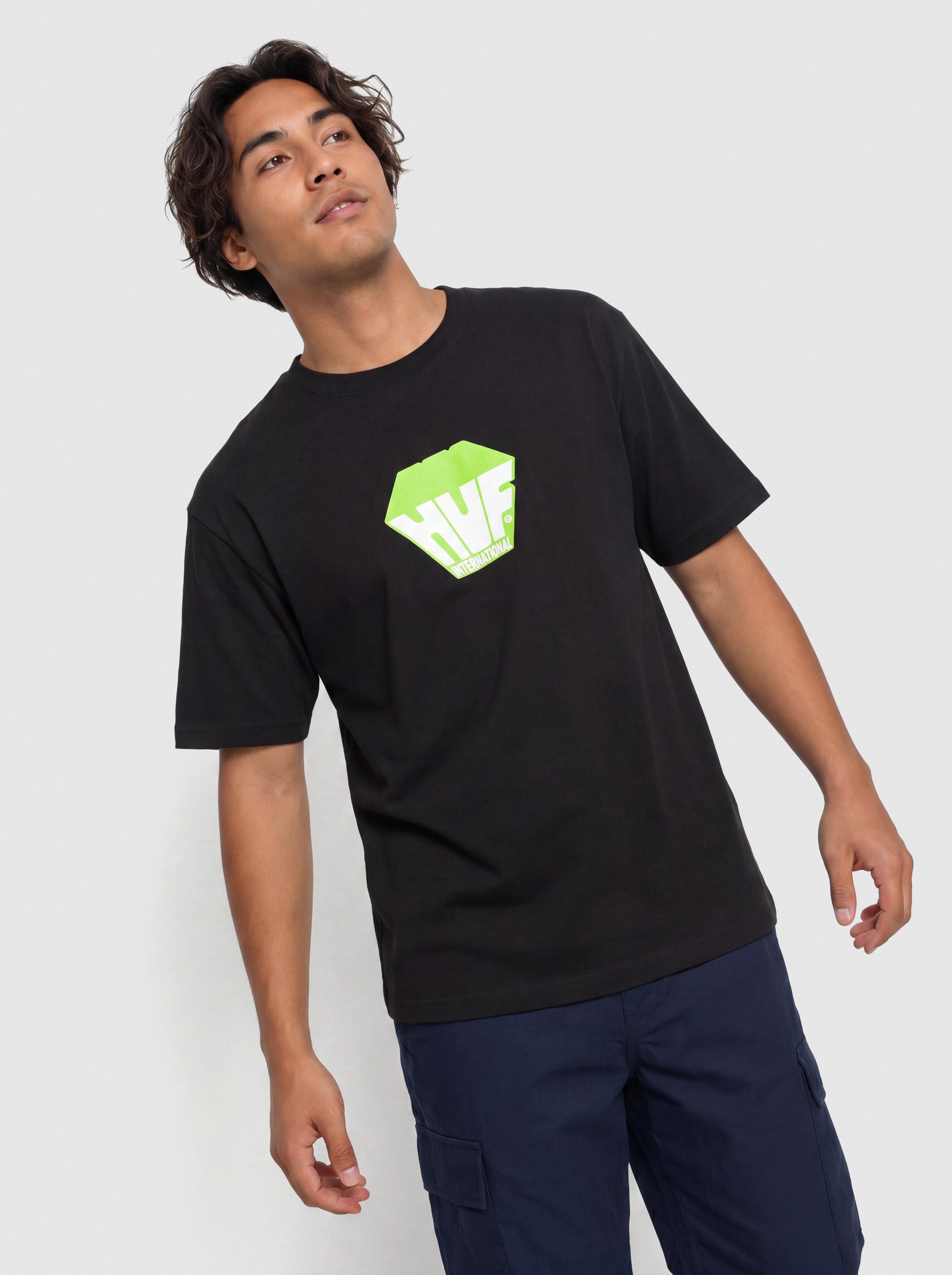 HUF T-Shirt Big Block (black)