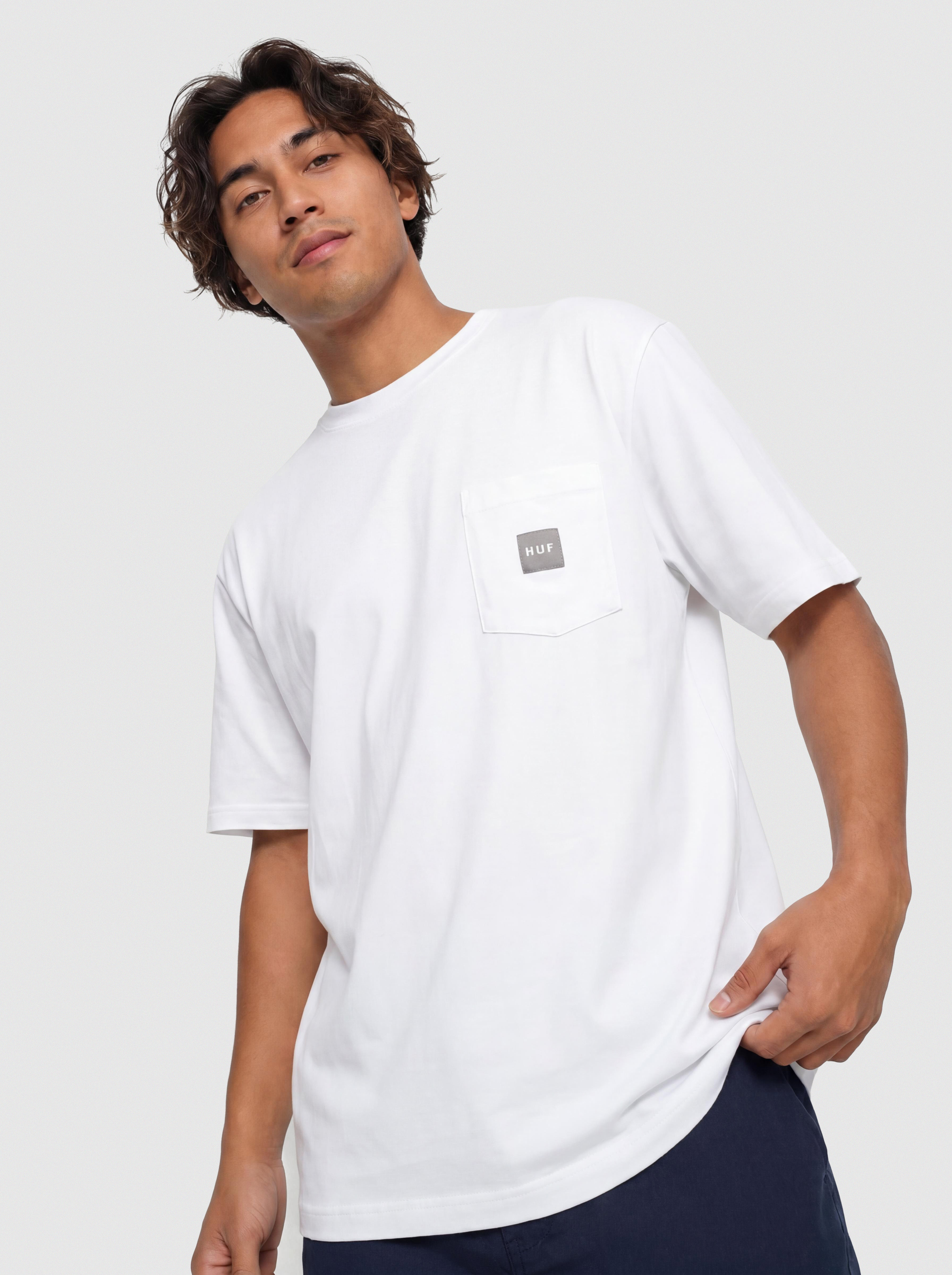 HUF T-Shirt Box Logo Pocket