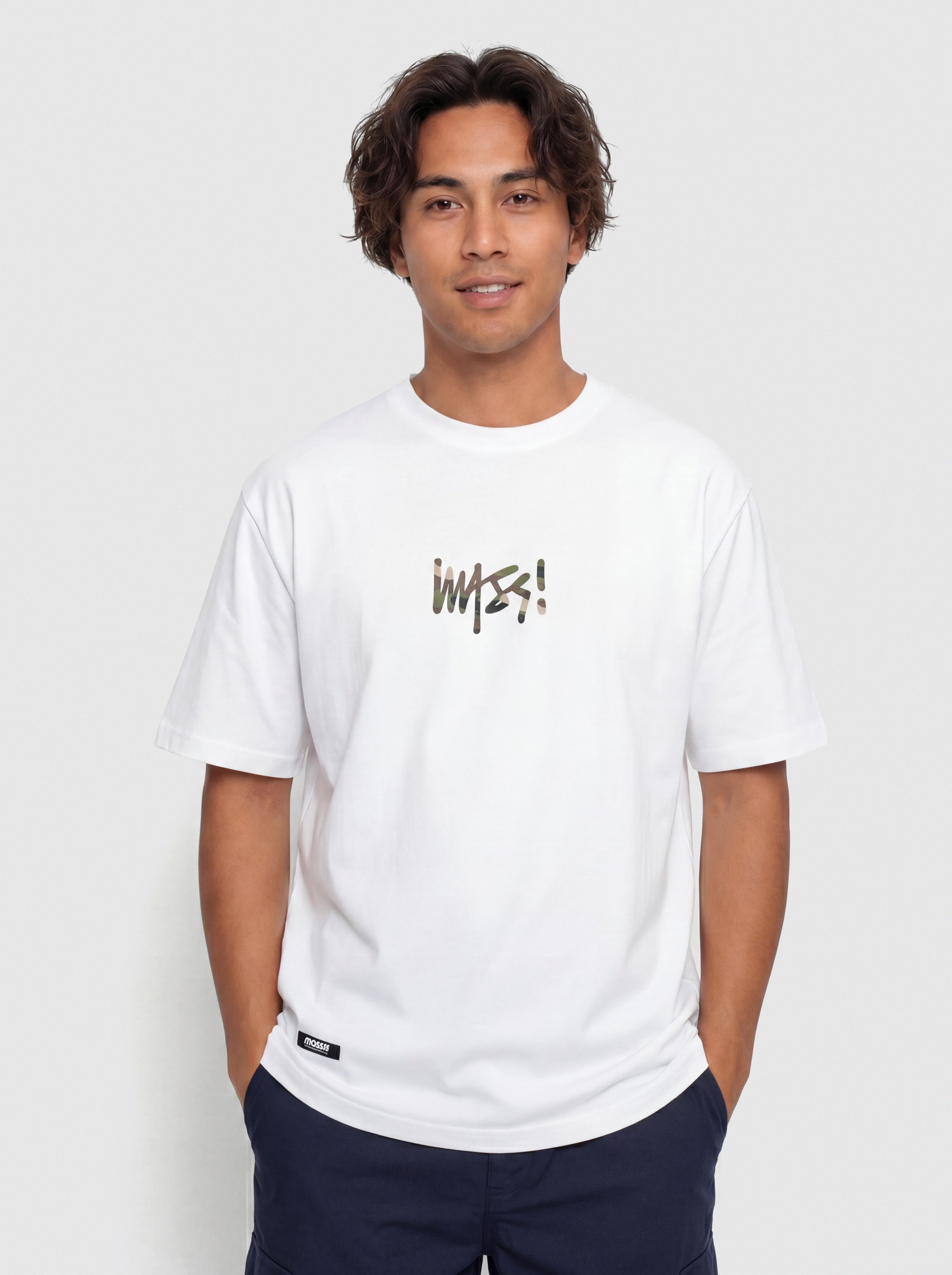 MassDnm Camo Sign T-Shirt (white)