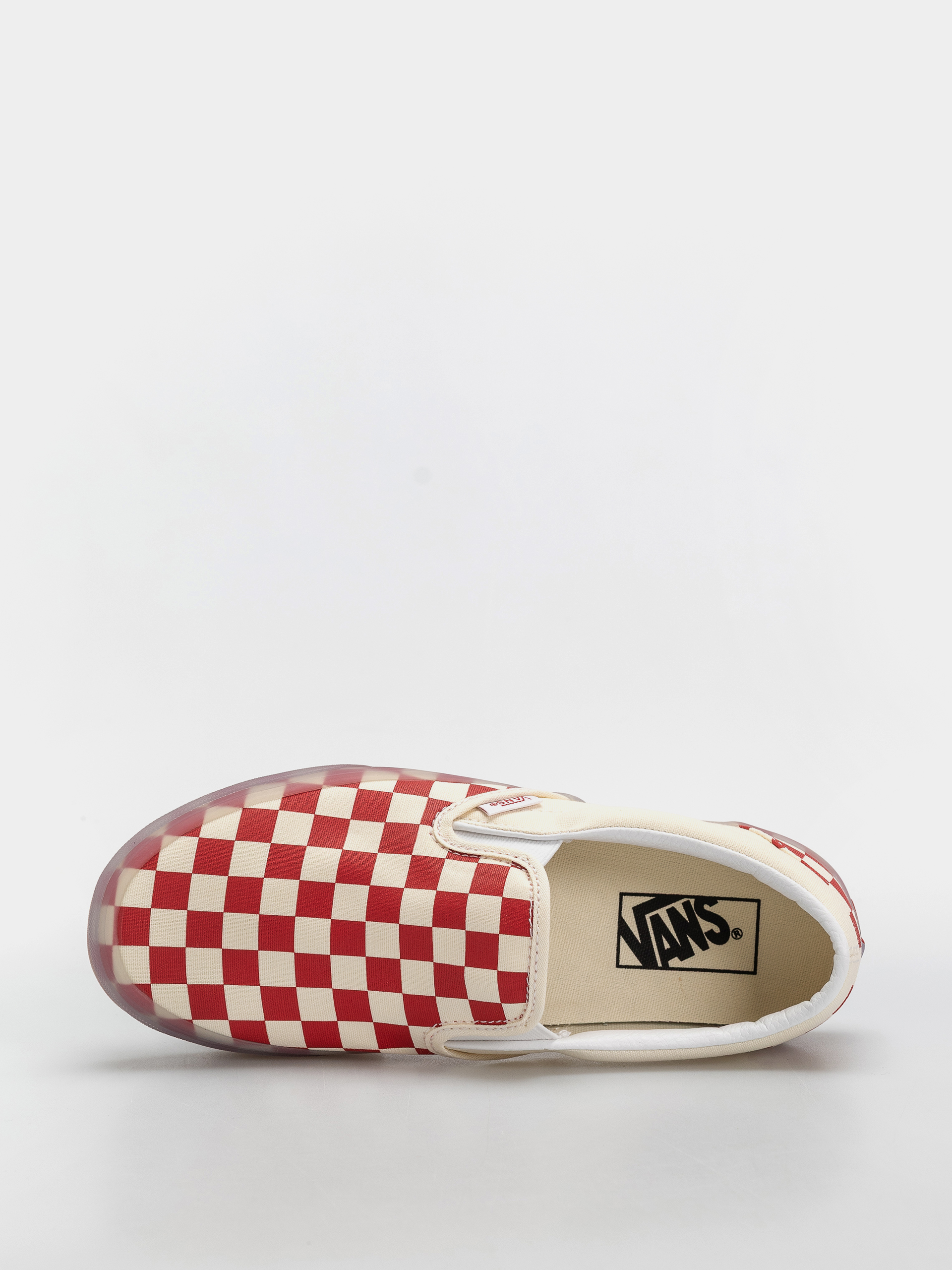 Vans Classic Slip On Shoes (red/marshmallow)