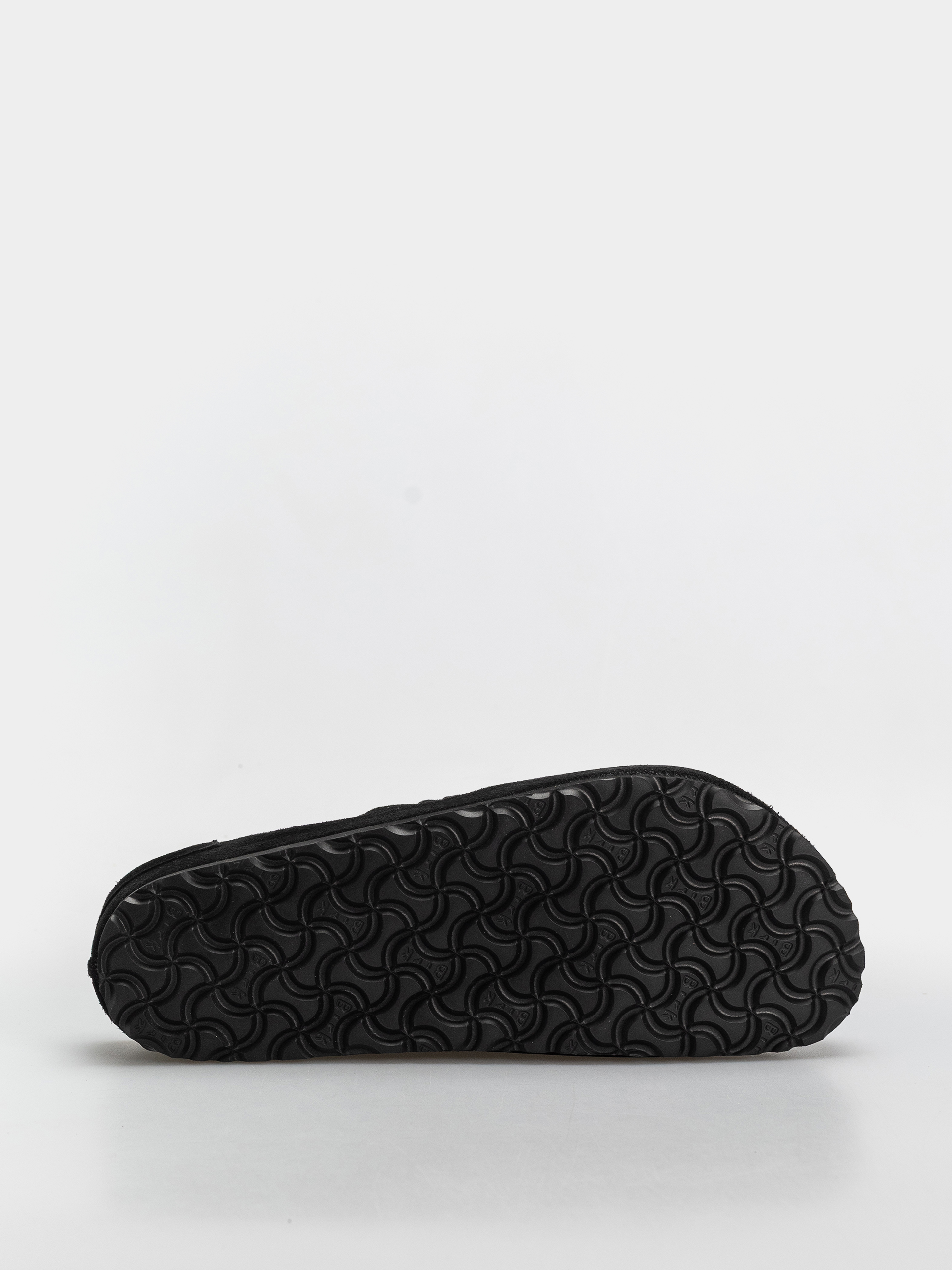 Birkenstock Naples Wrapped Suede Leather Regular Flip-flops (black)