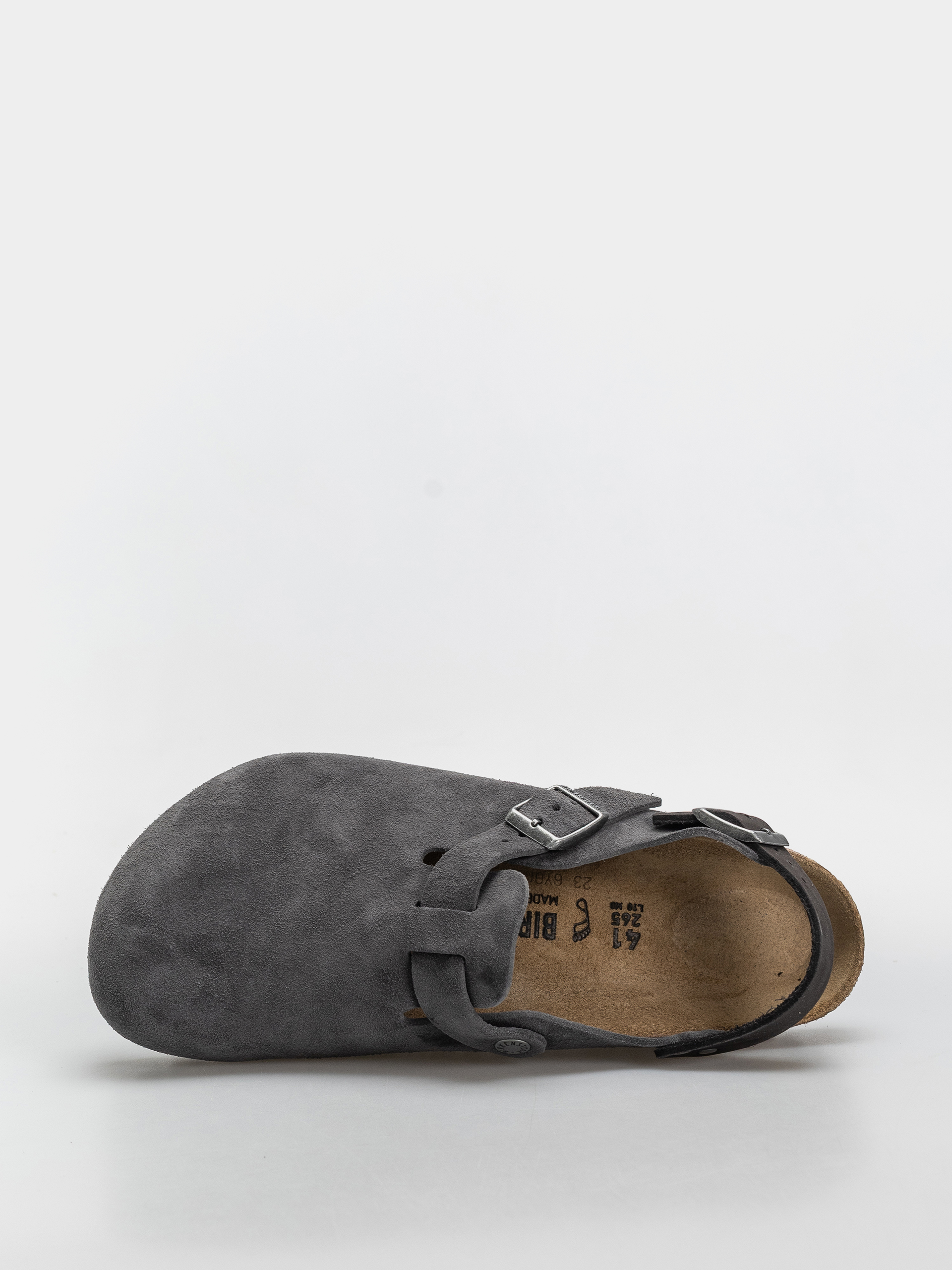 Birkenstock Tokio Suede Leather Regular Flip-flops (charcoal)