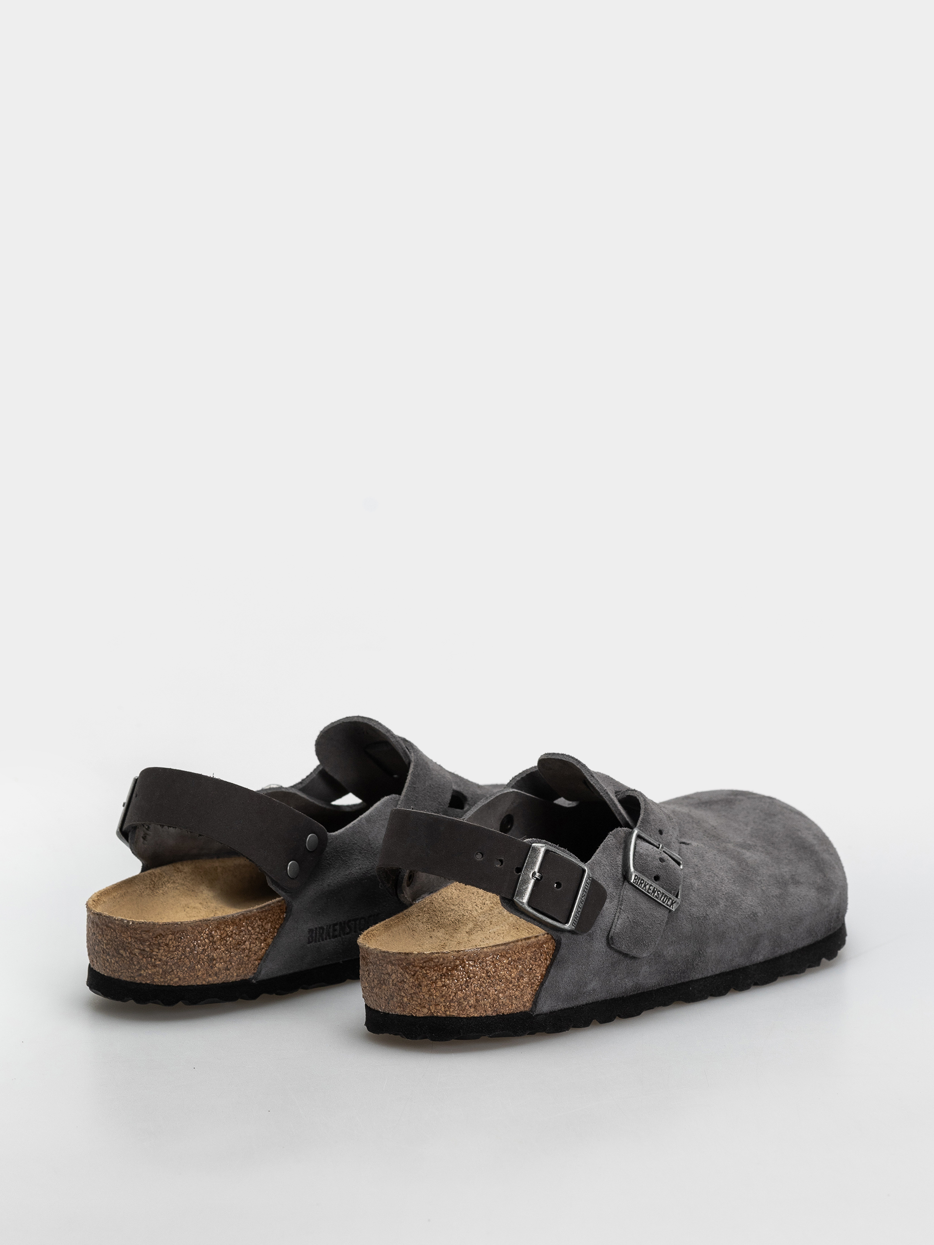 Birkenstock Tokio Suede Leather Regular Flip-flops (charcoal)