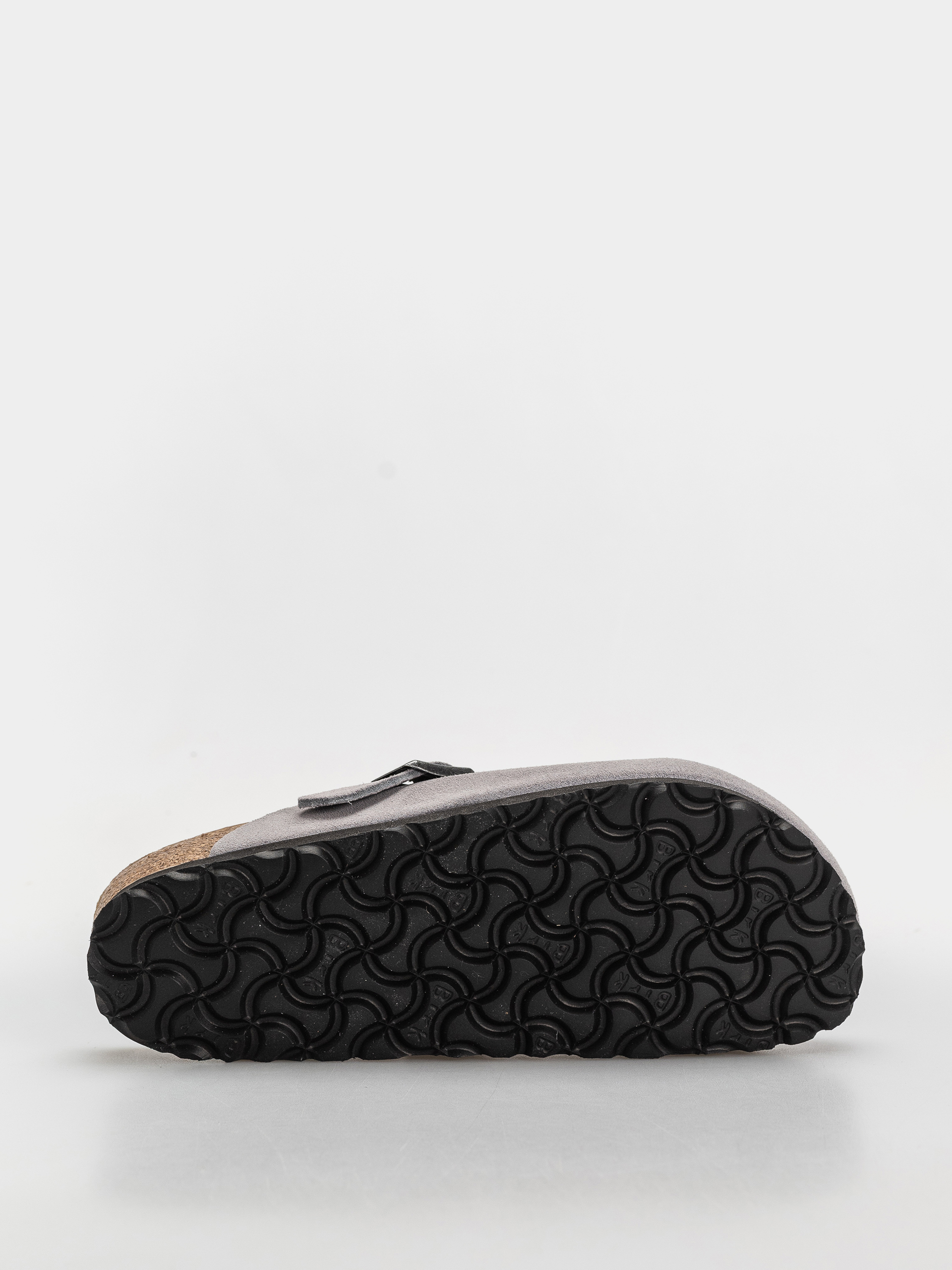 Birkenstock Boston Suede Leather Narrow Flip Flops (lavender sky)
