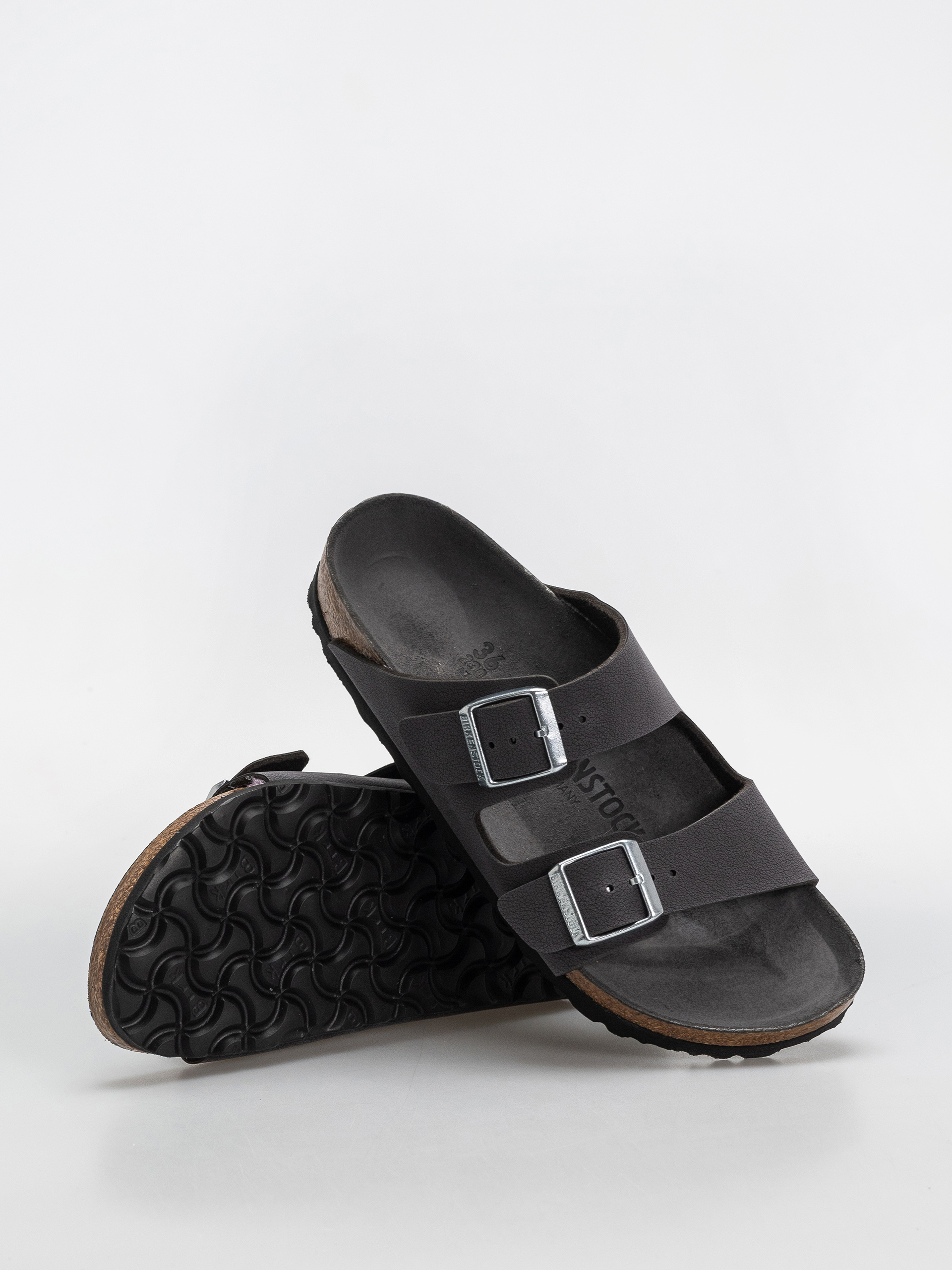Birkenstock Arizona Birkibuc Narrow Wmn Flip-flops (velvet gray)