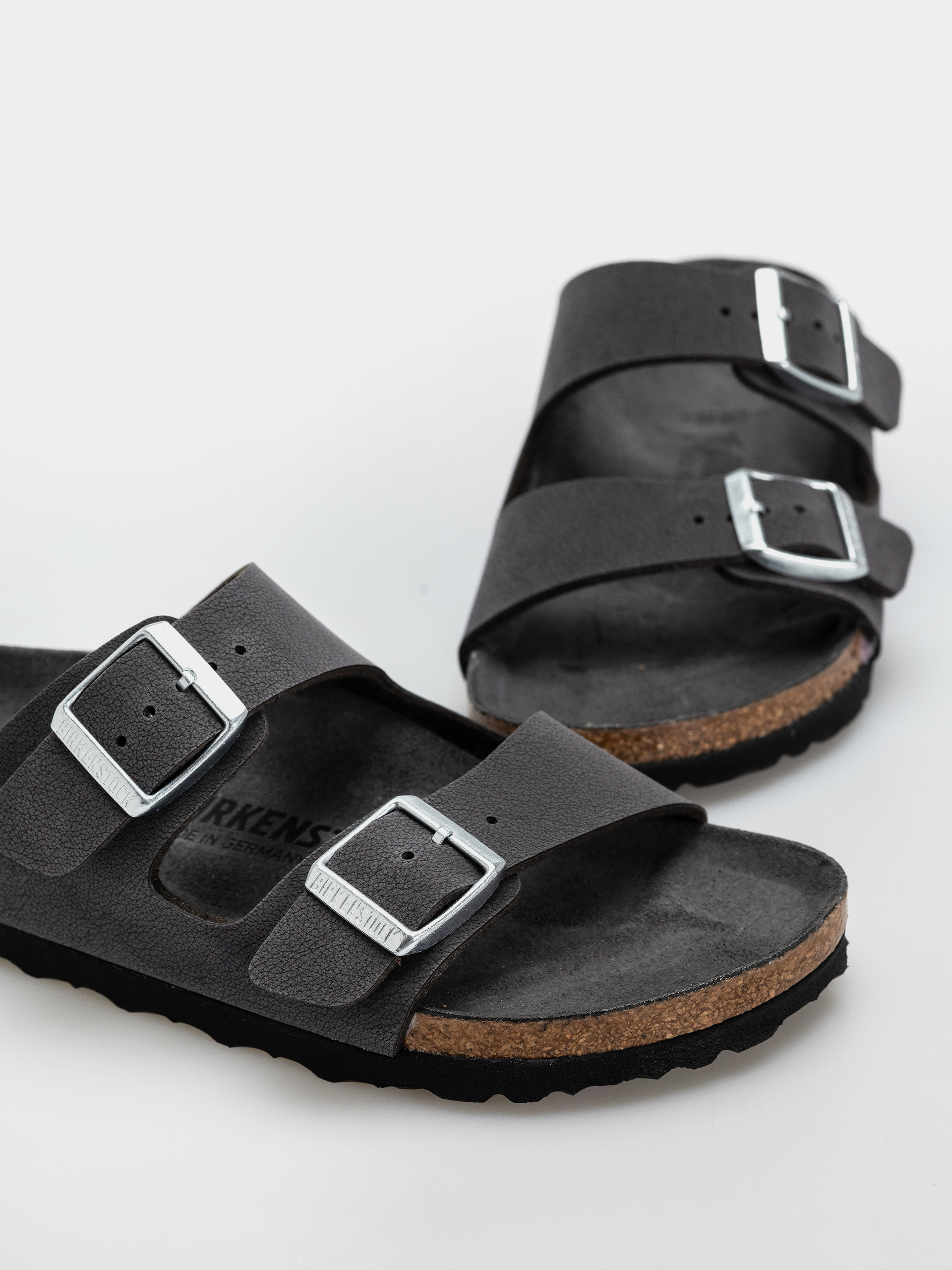 Birkenstock Arizona Birkibuc Narrow Wmn Flip-flops (velvet gray)