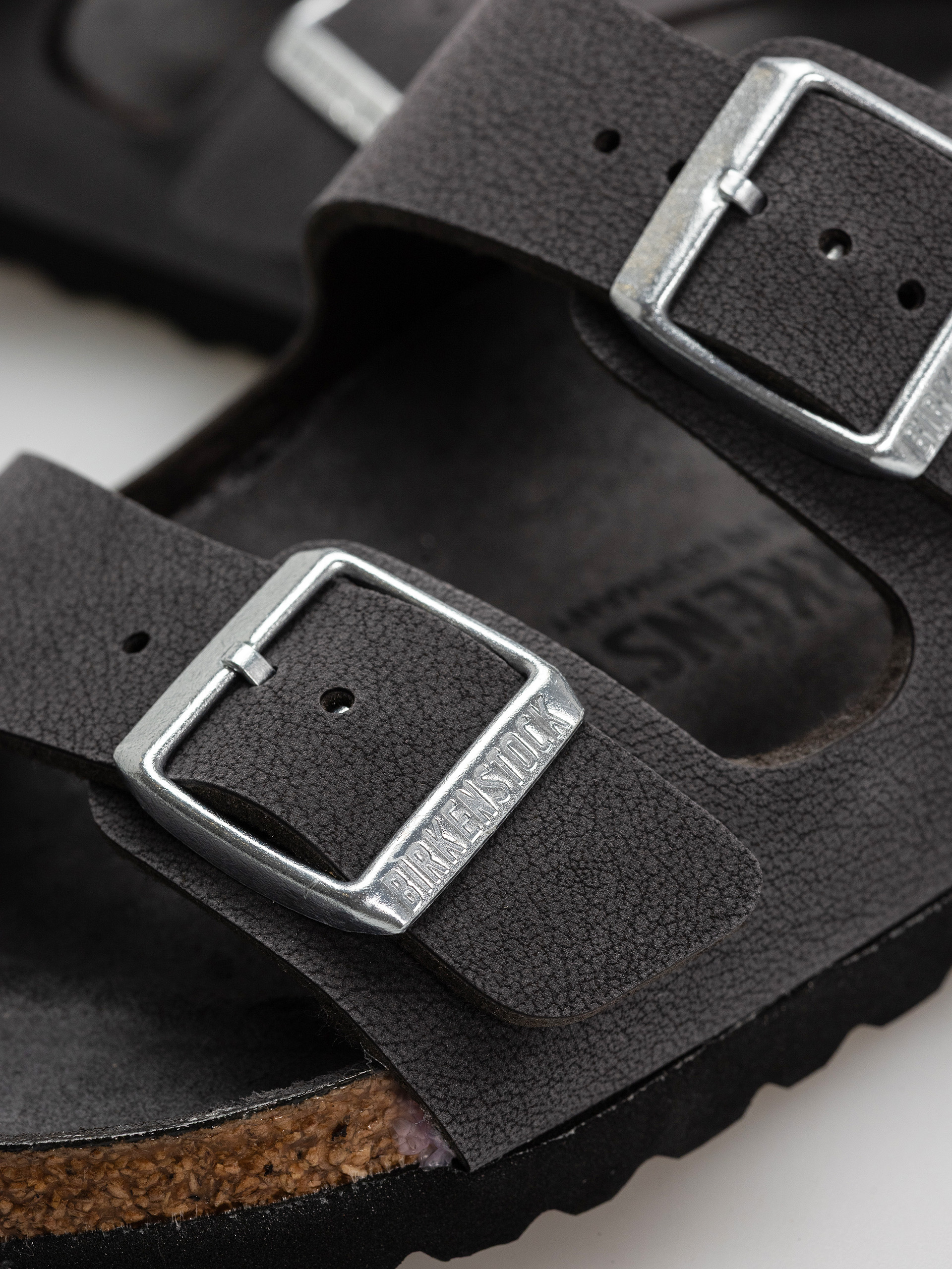 Birkenstock Arizona Birkibuc Narrow Wmn Flip Flops (velvet gray)