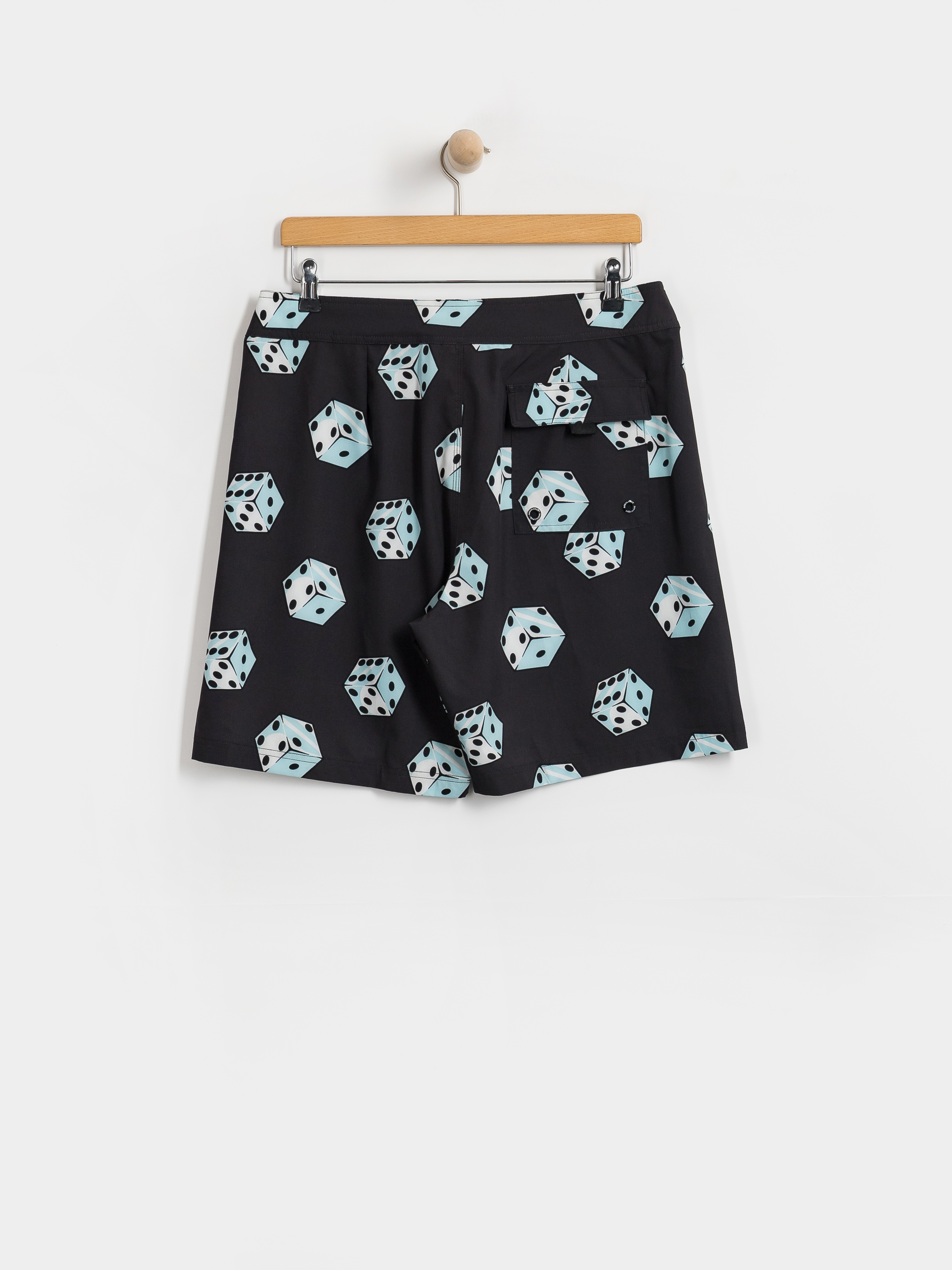 Santa Cruz Flaming Strip Dice Boardshorts (big dice)
